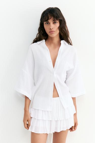 Ruffled skort — White 1