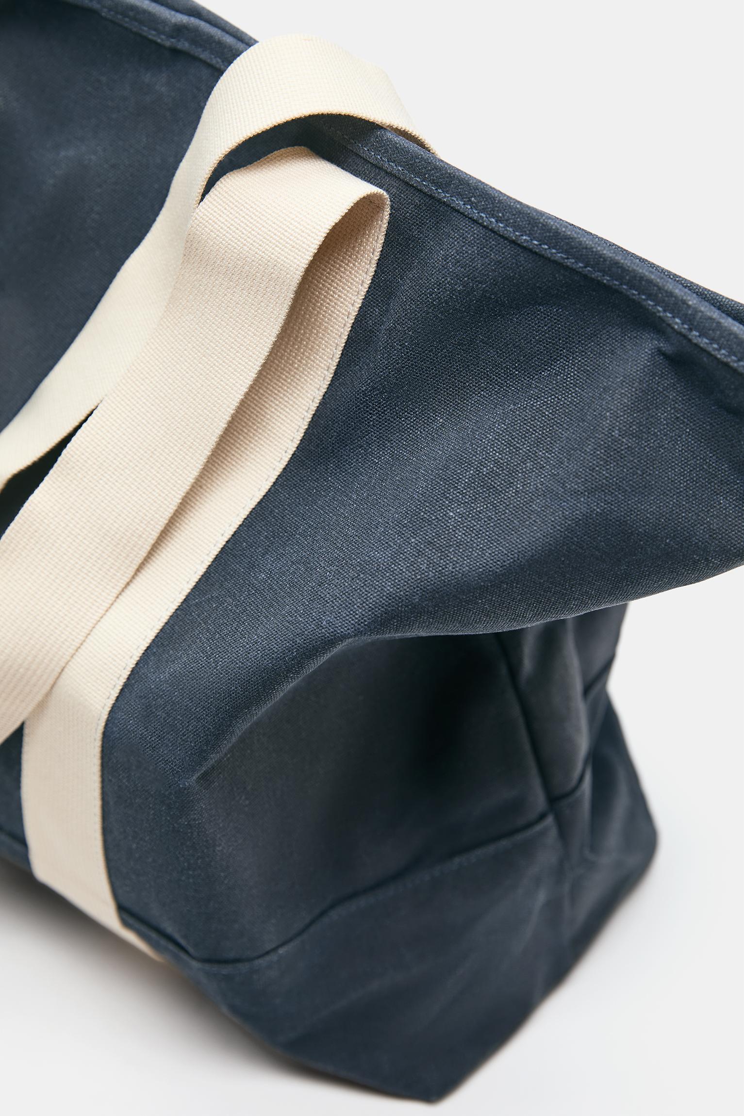 STWD eskitme görünümlü tote çanta - Görsel 8