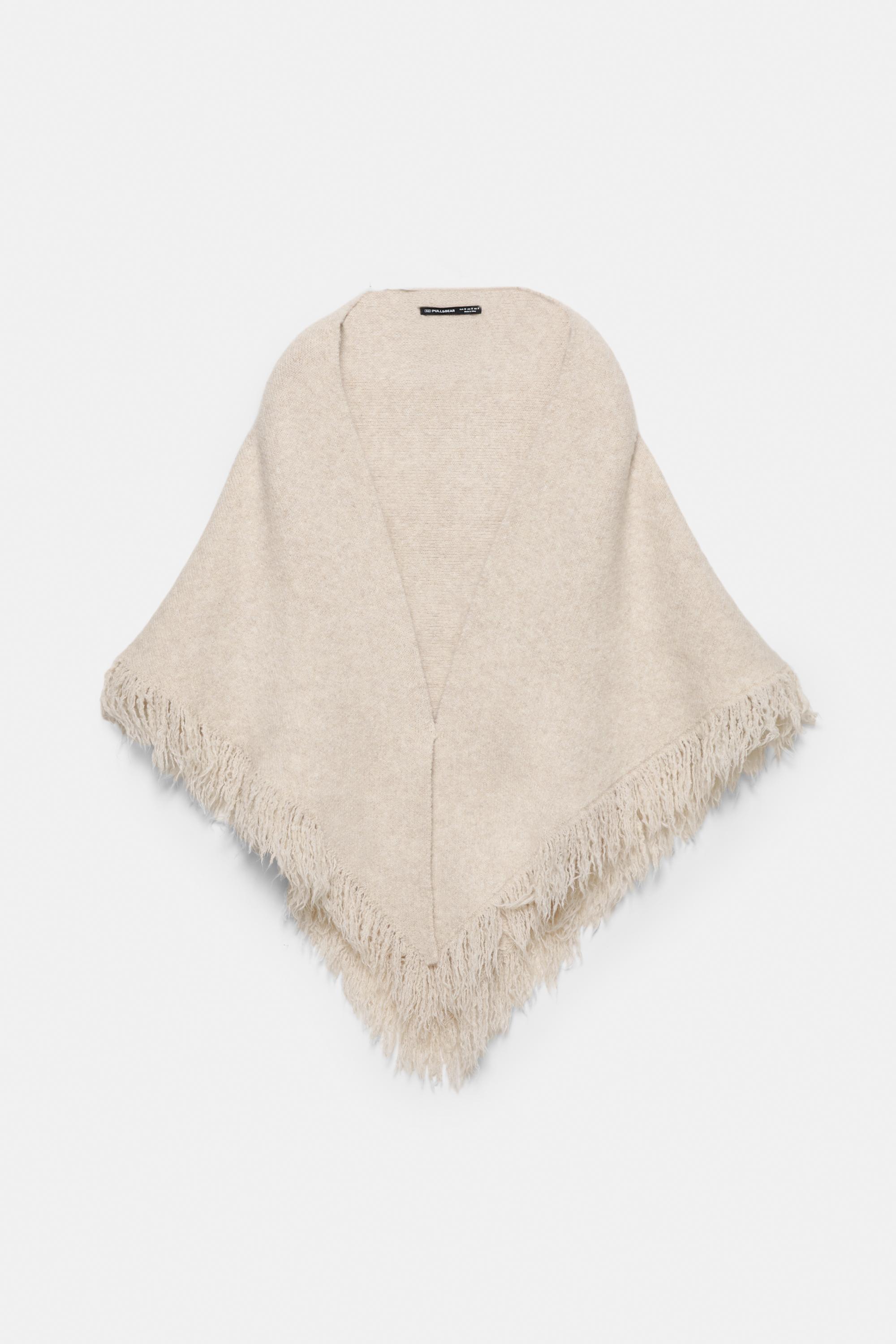 Dreieckiger Schal Mit Fransen