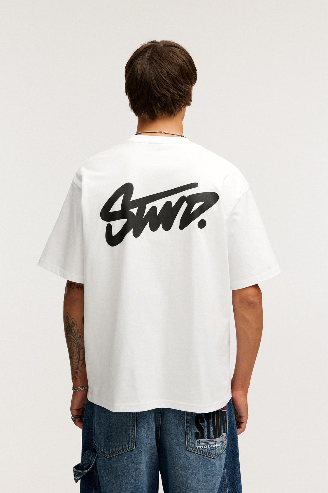 Camisa Pull And Bear Camisa Manga Corta Con Lino PULL&BEAR