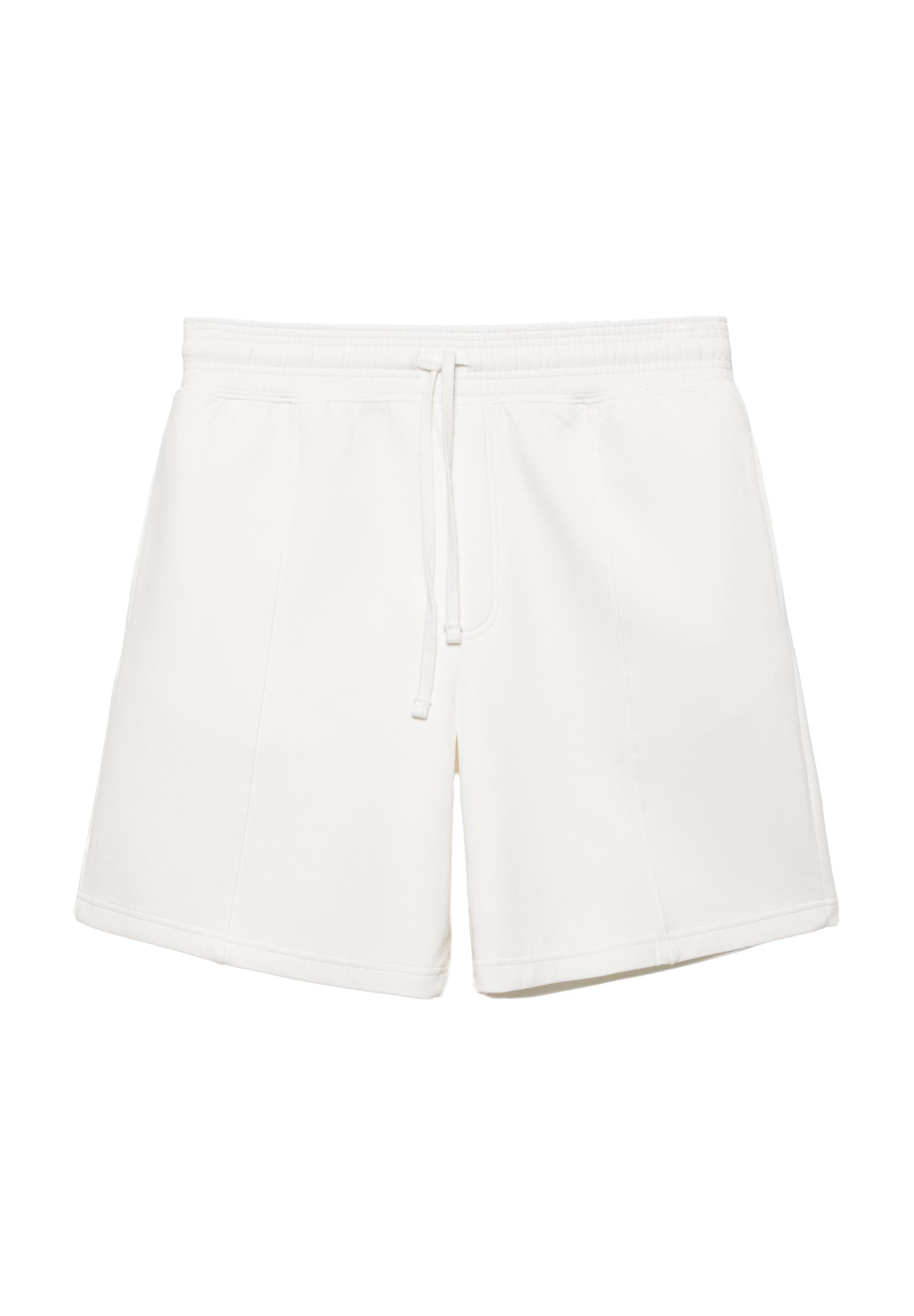 Interlock jogger Bermuda shorts — Off white