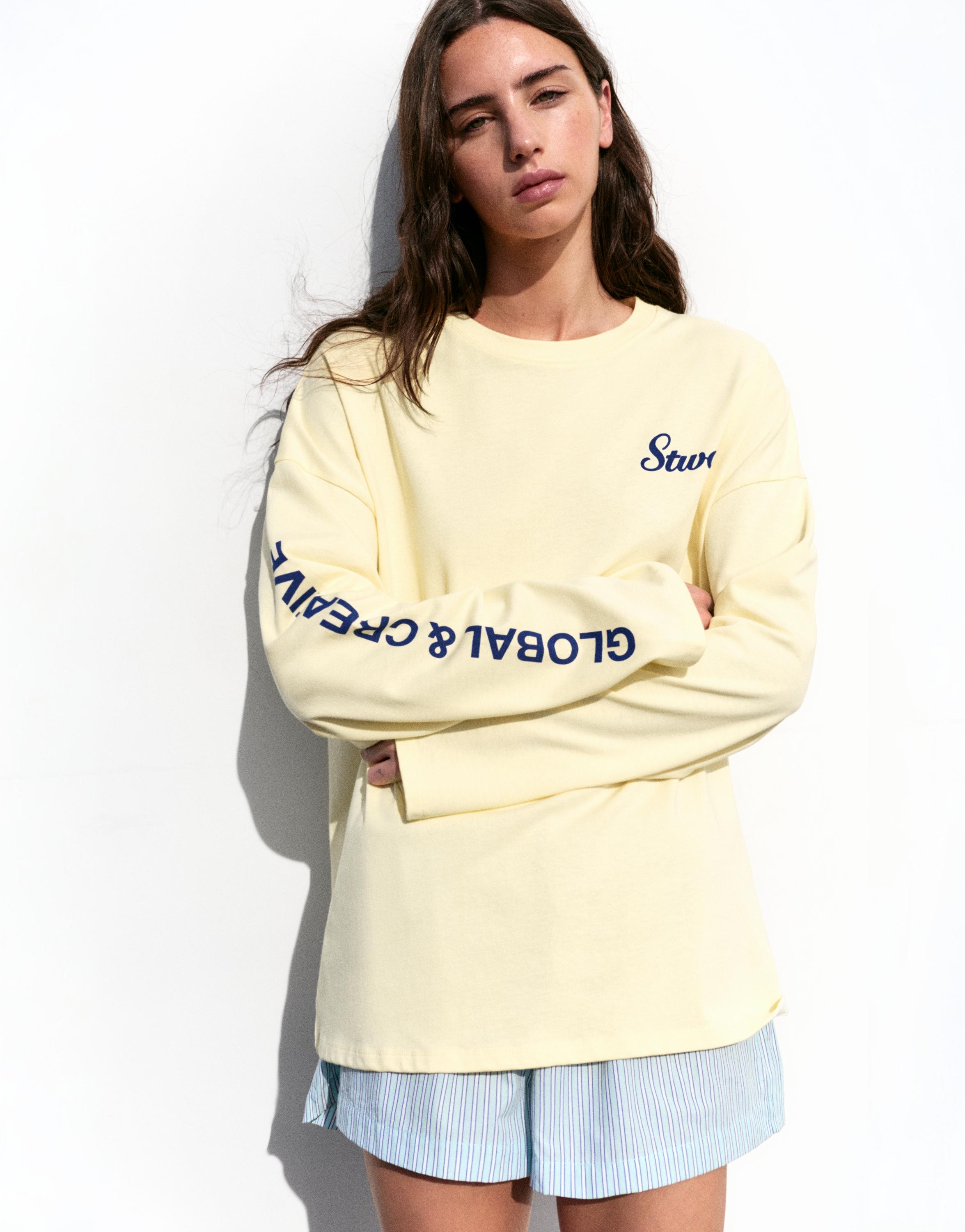 Long sleeve STWD T-shirt — Yellow