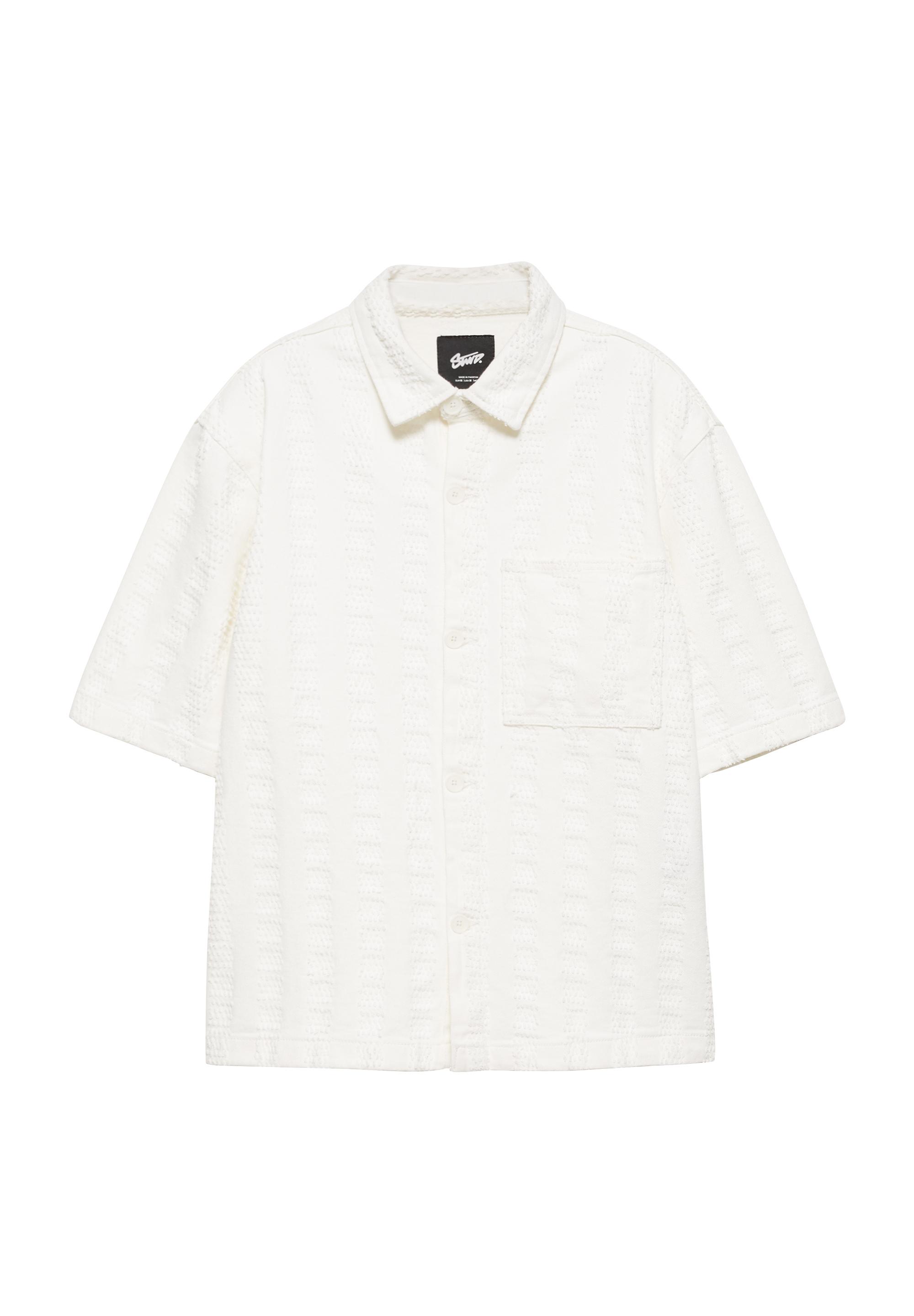 Jacquard shirt — Ecru