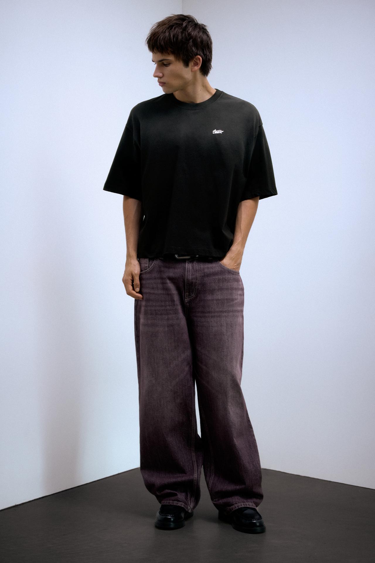 STWD ombré T-shirt — Black