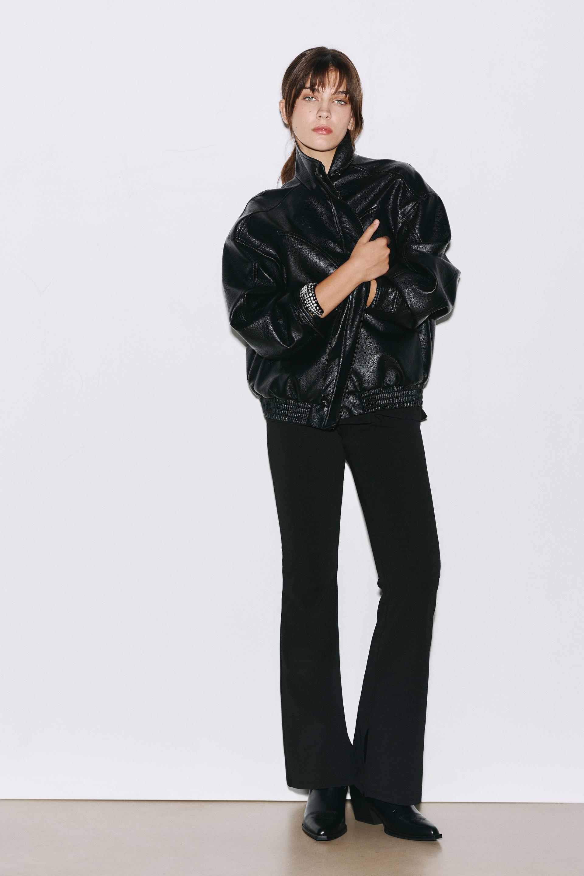 Pantalone a campana a vita alta PULL&BEAR1