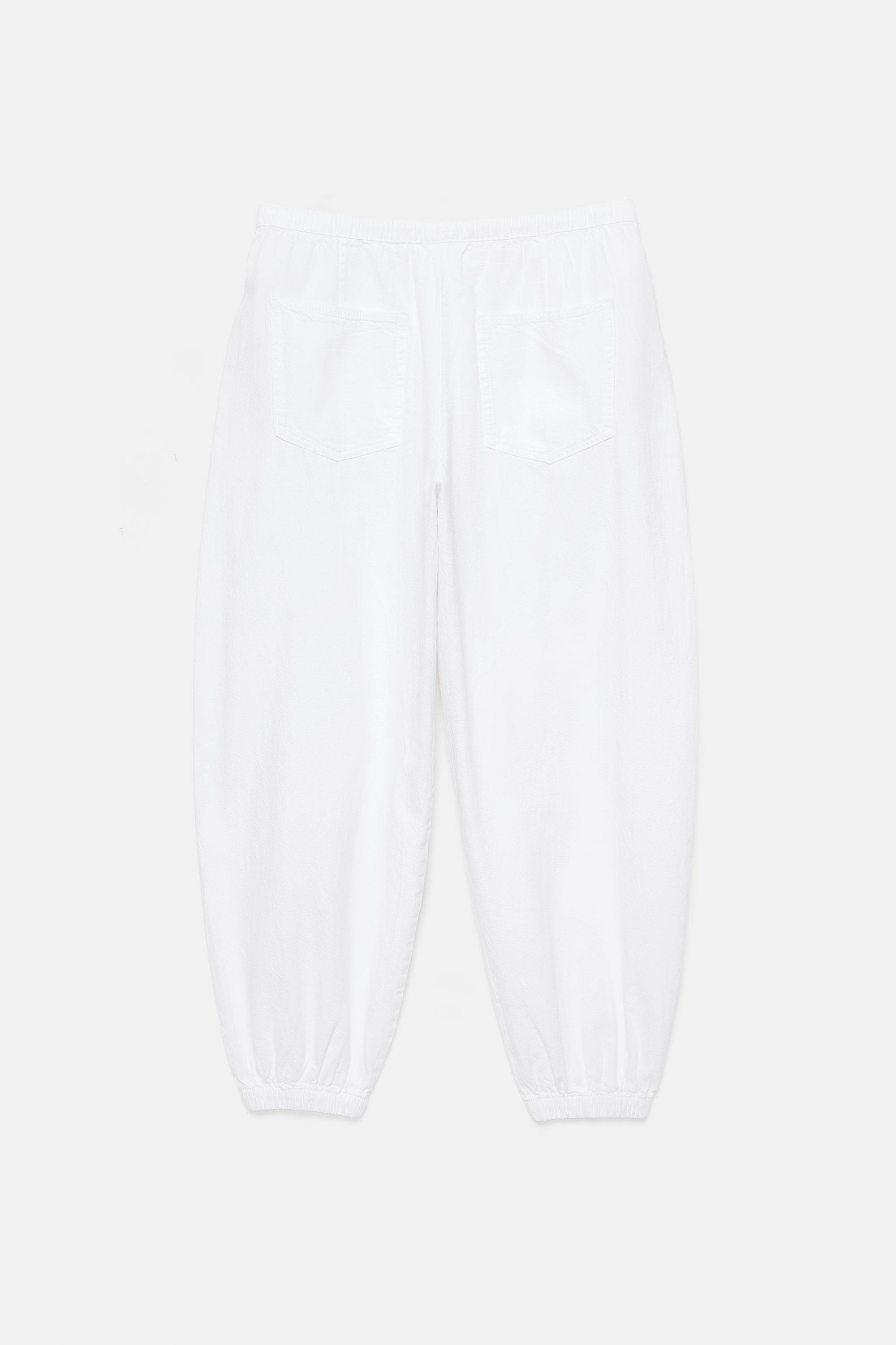 Beli lastikli şalvar pantolon - Görsel 3