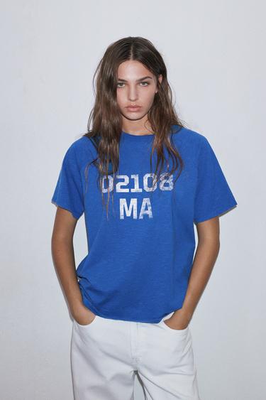 Blue graphic T-shirt — Deep blue 4