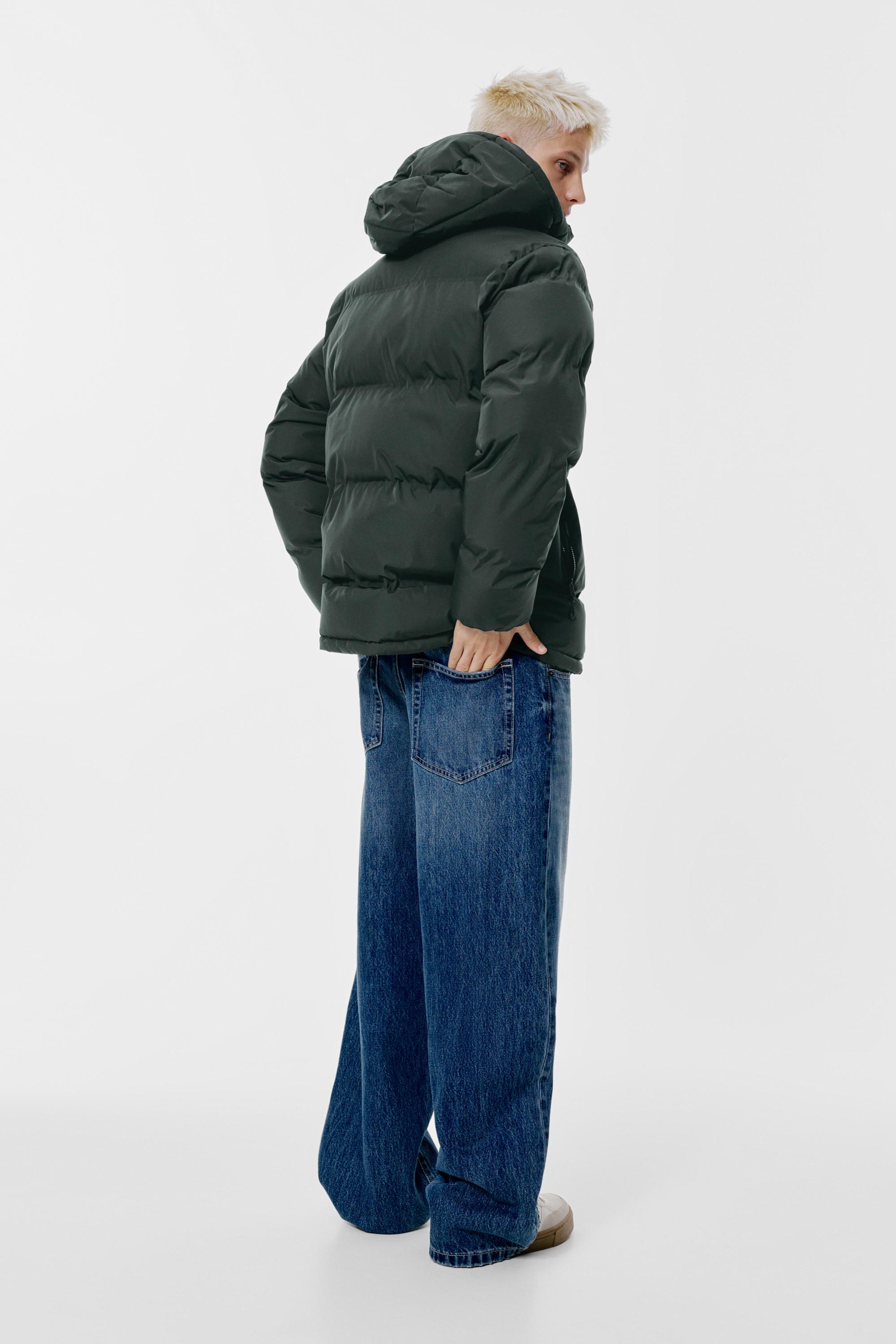 Kapüşonlu, ısıyla mühürlenmiş şişme ceket - Görsel 50