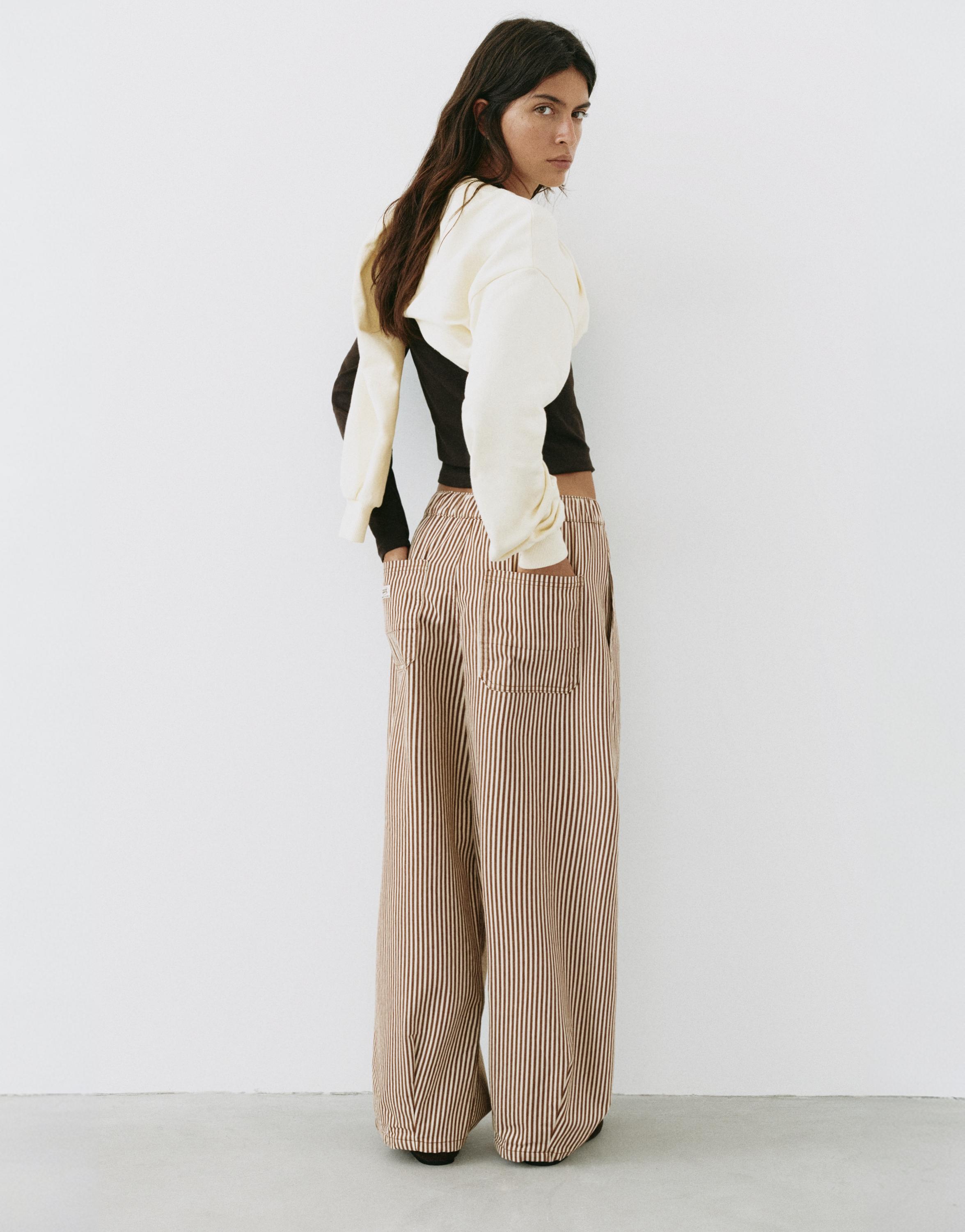 Barrel trousers — Beach sand