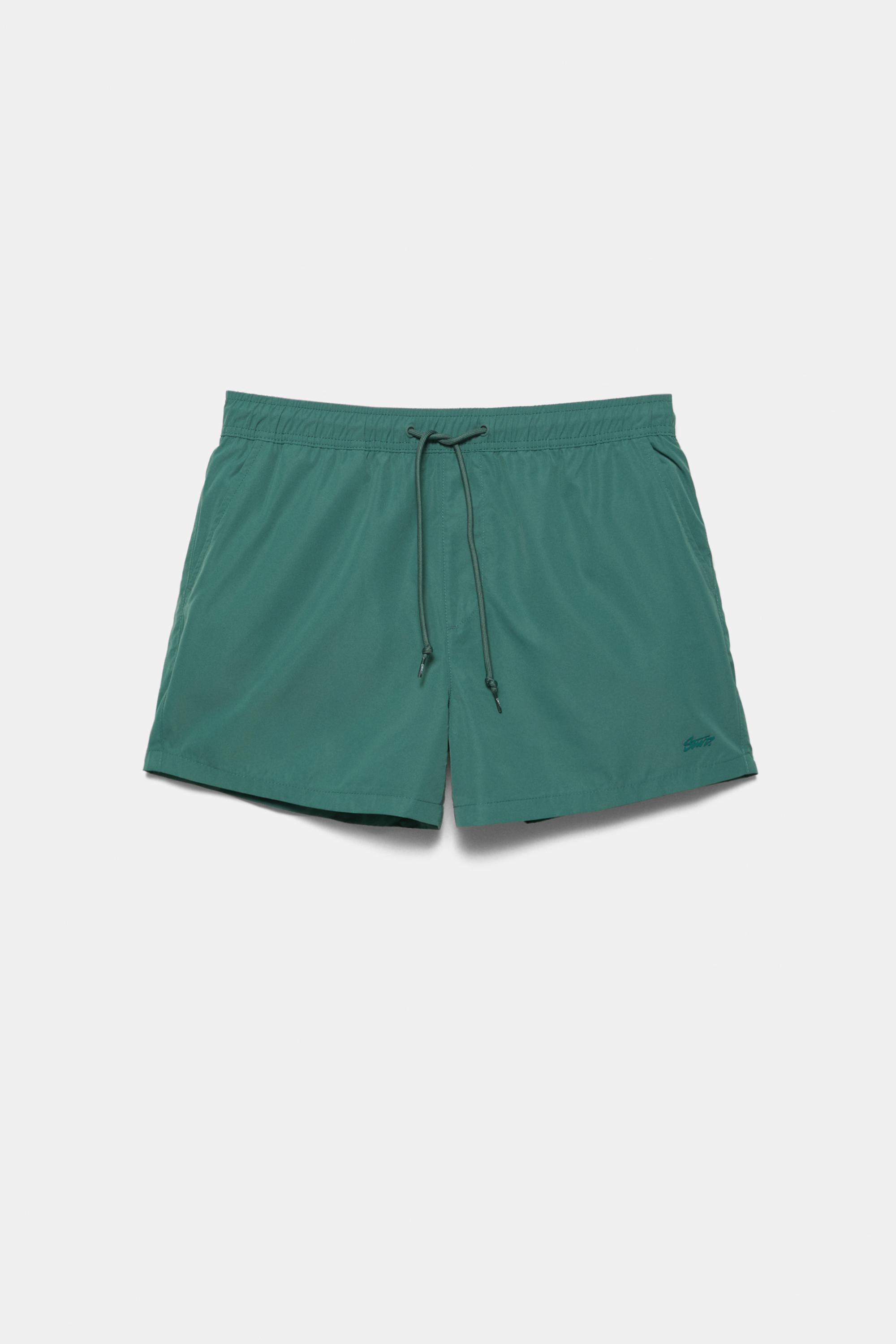 Basic swimming trunks — Green