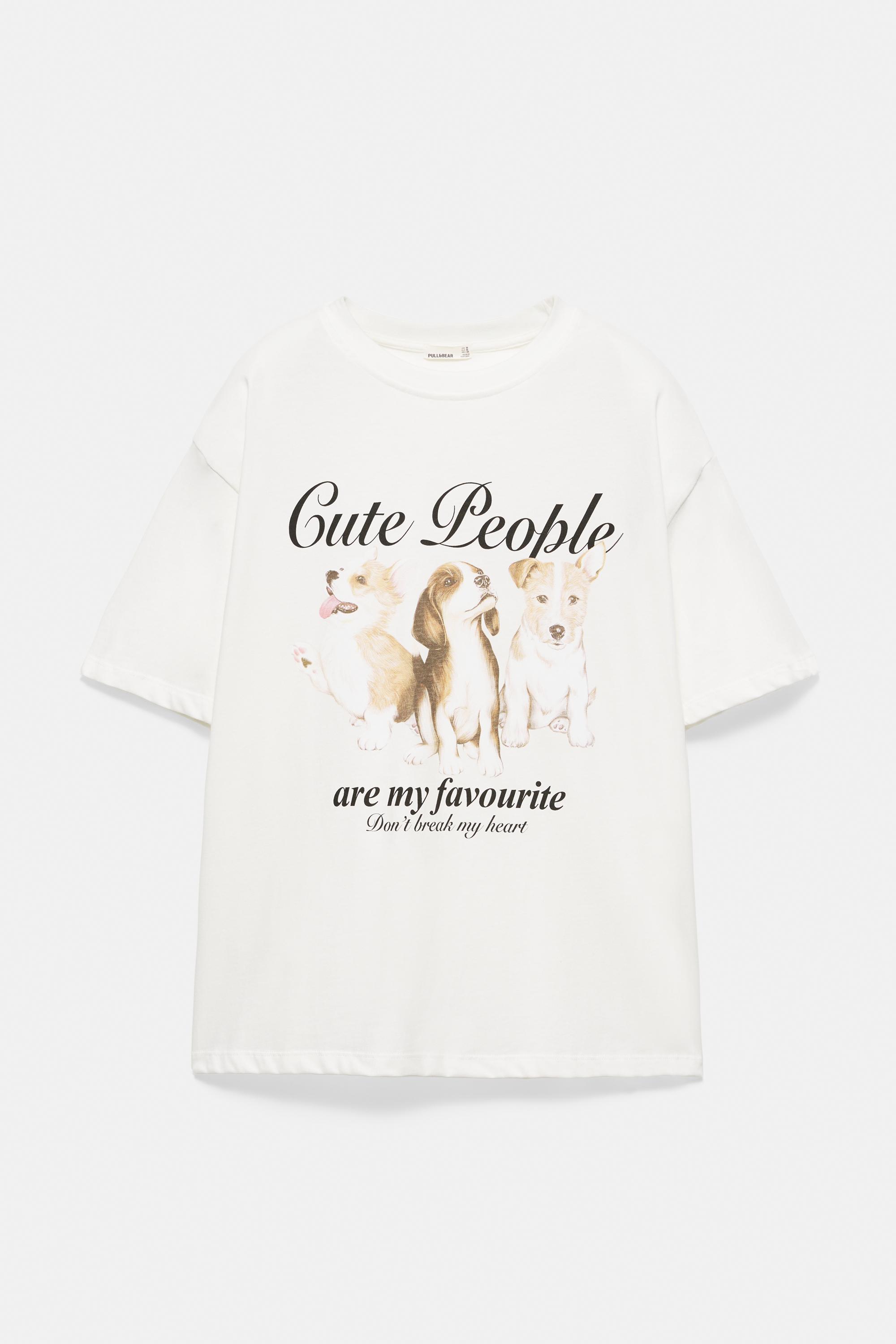 Puppy graphic T-shirt — Ice