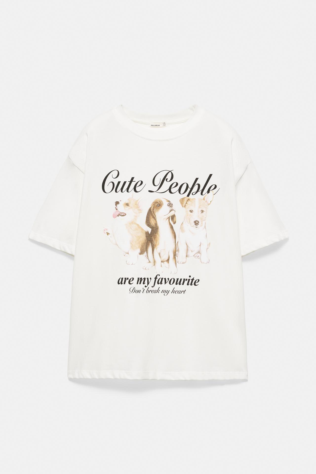 Puppy graphic T-shirt — Ice