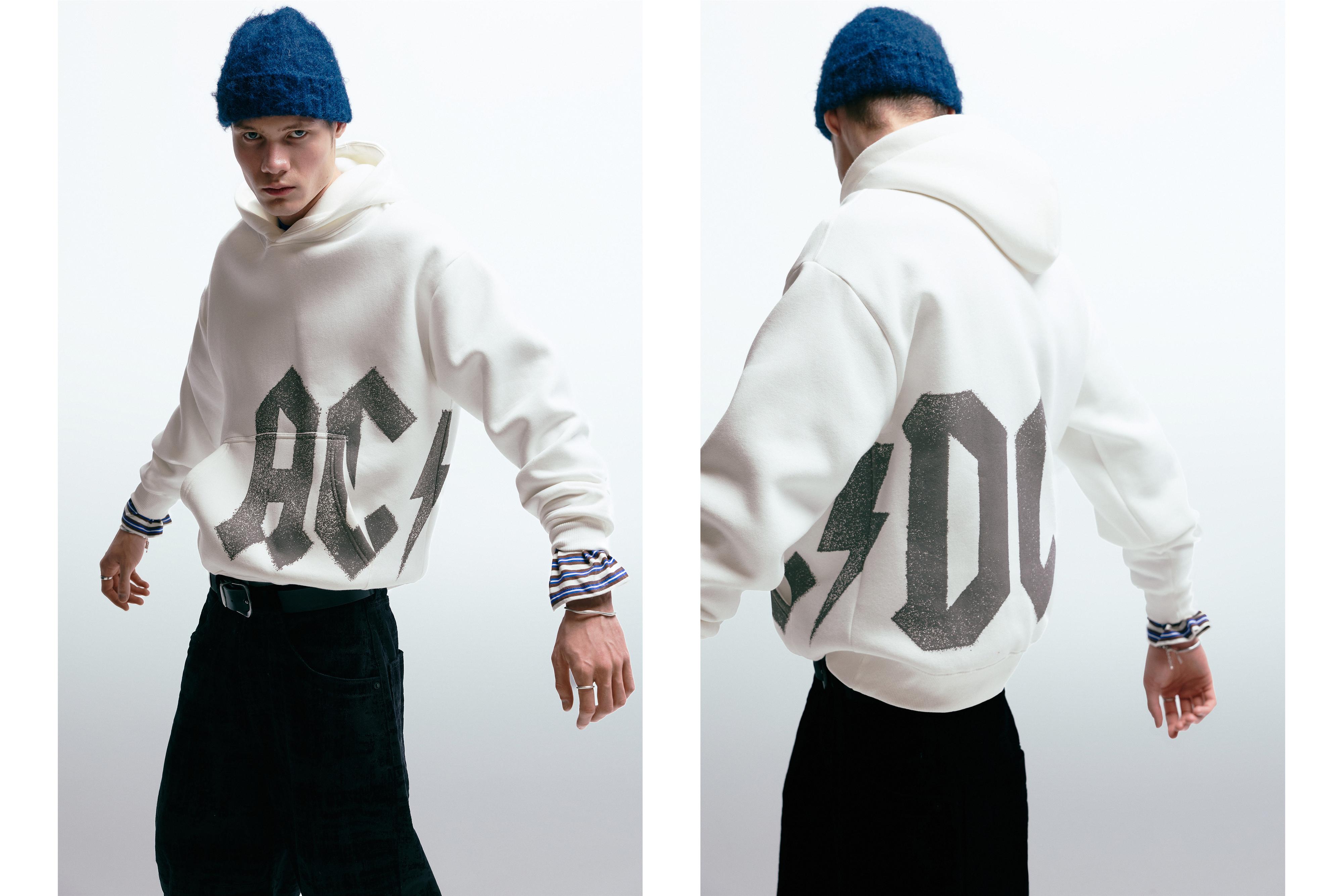 AC/DC hoodie — Off white