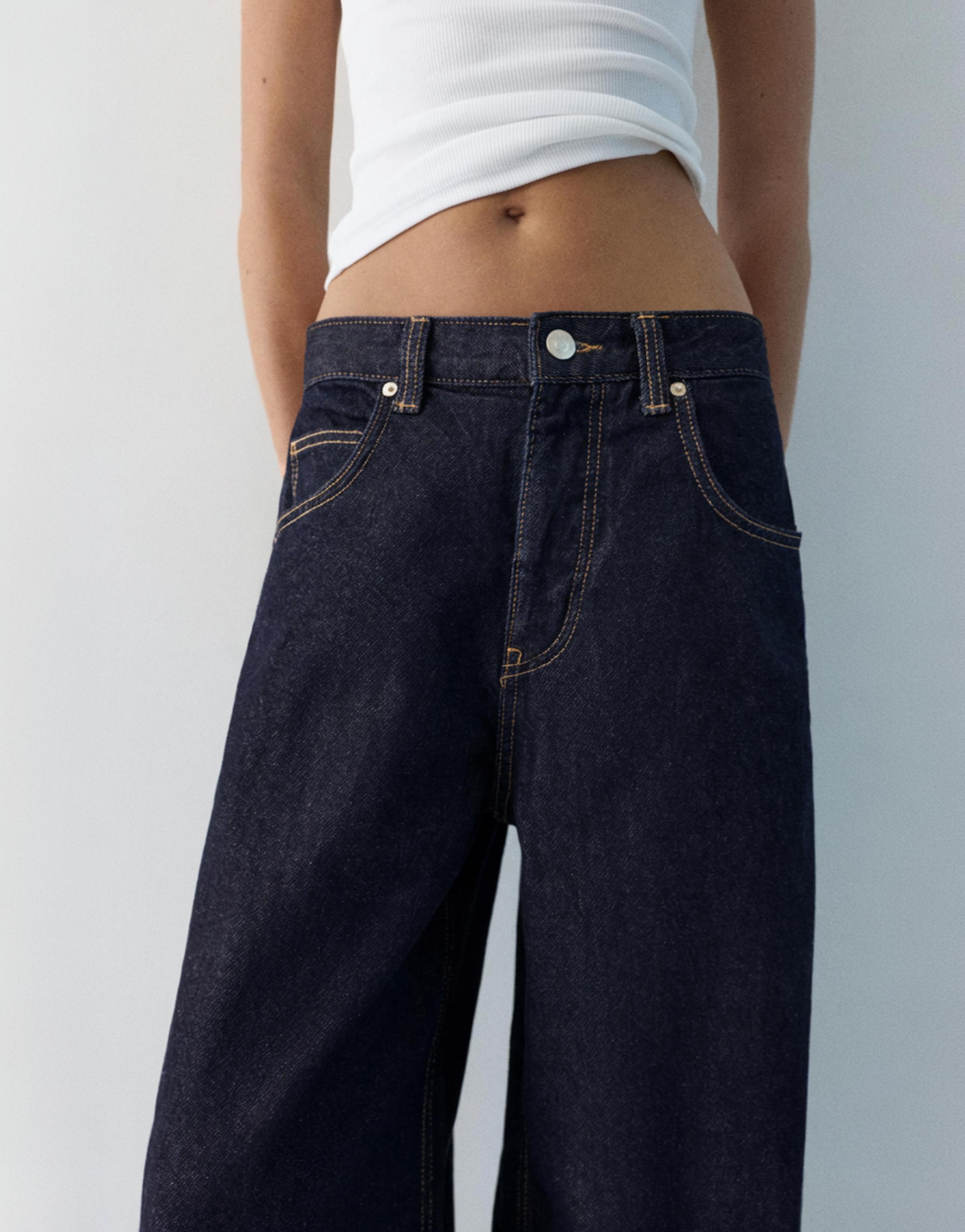Oversize baggy jeans — Dark blue