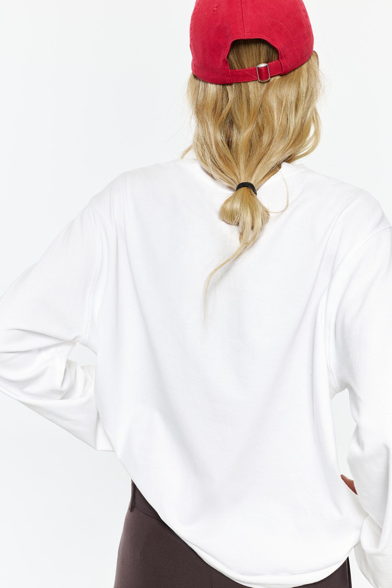 Oversize long sleeve T-shirt — White