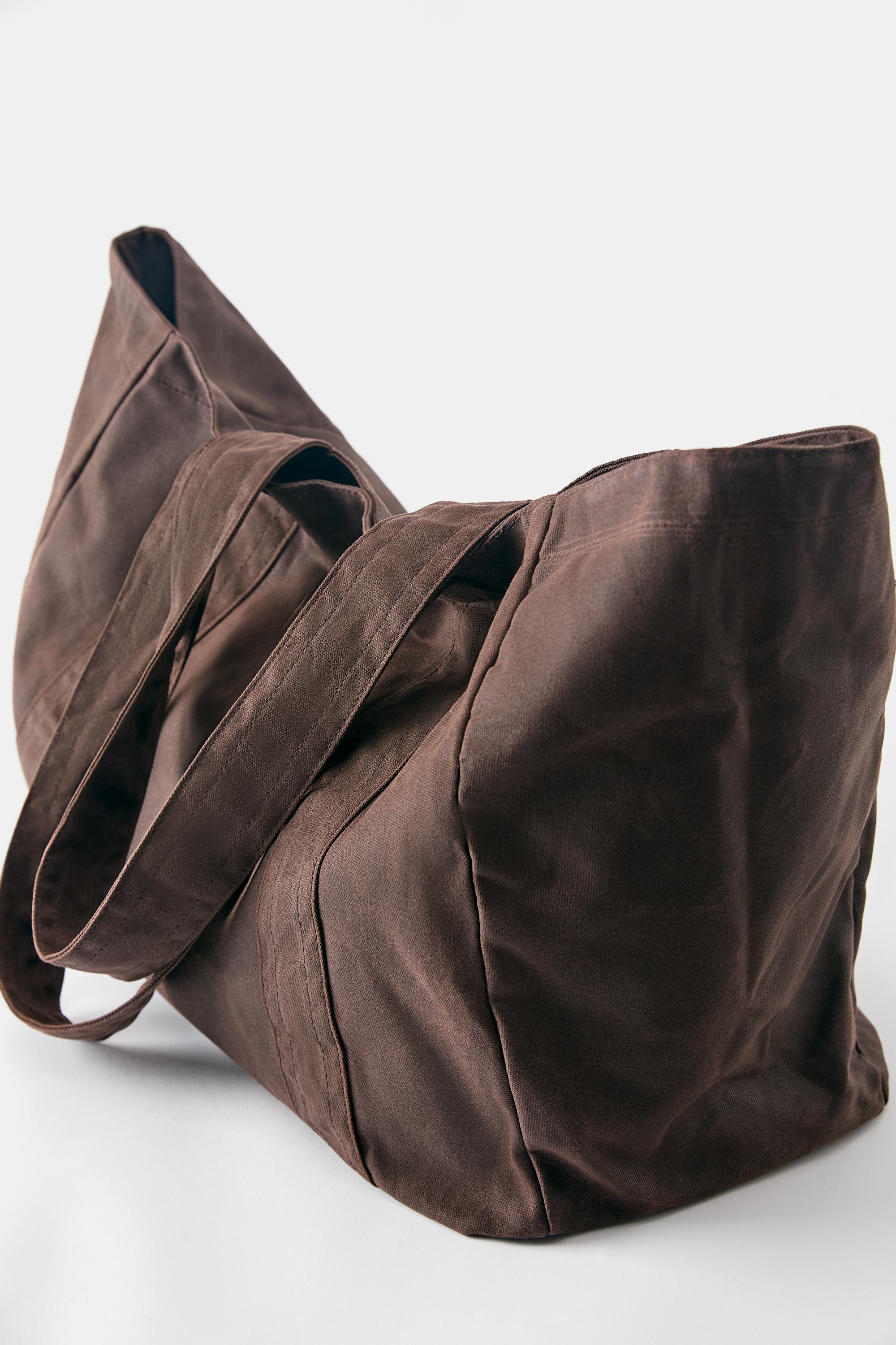 Canvas tote bag — Brown