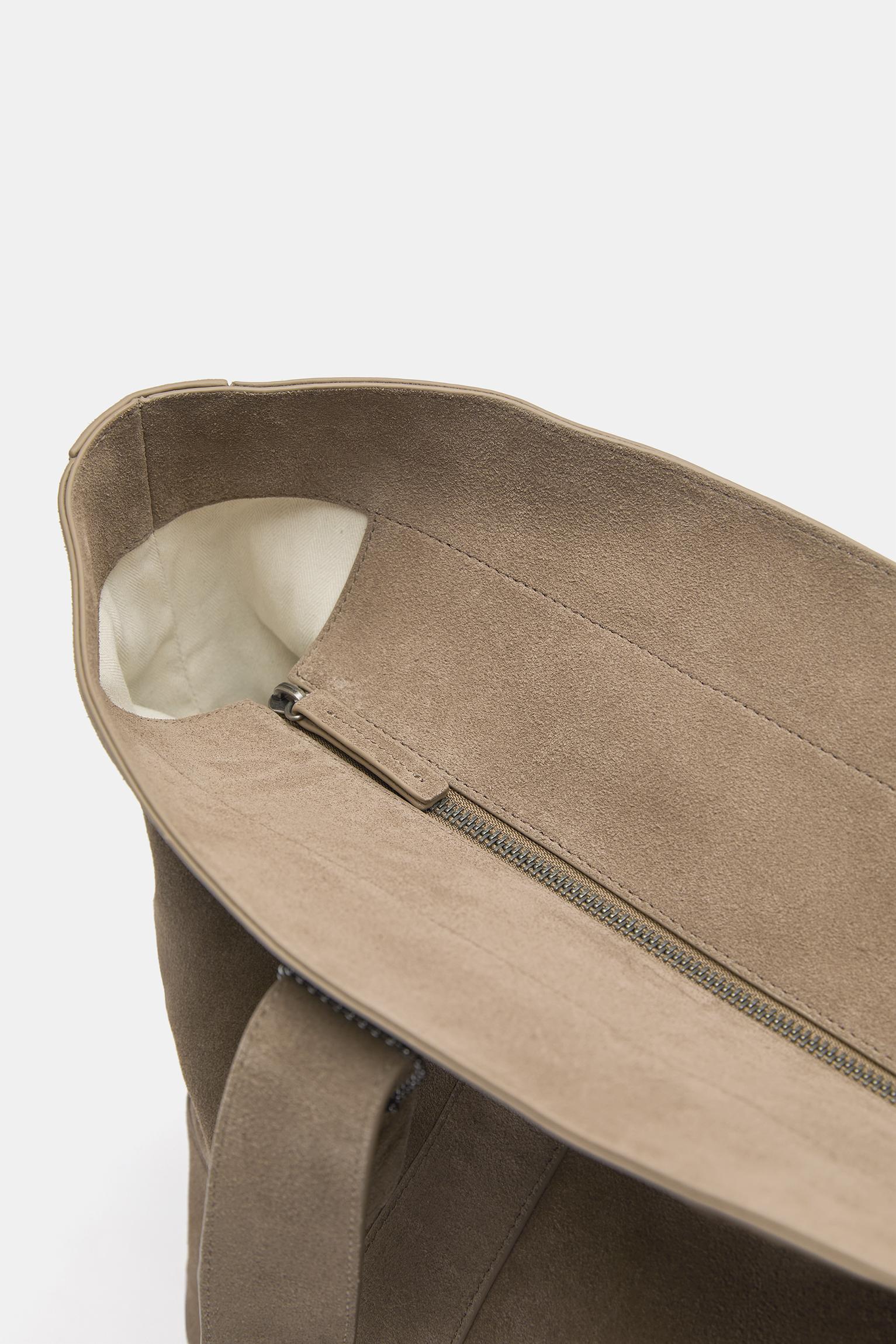 Deri shopper çanta - Görsel 5