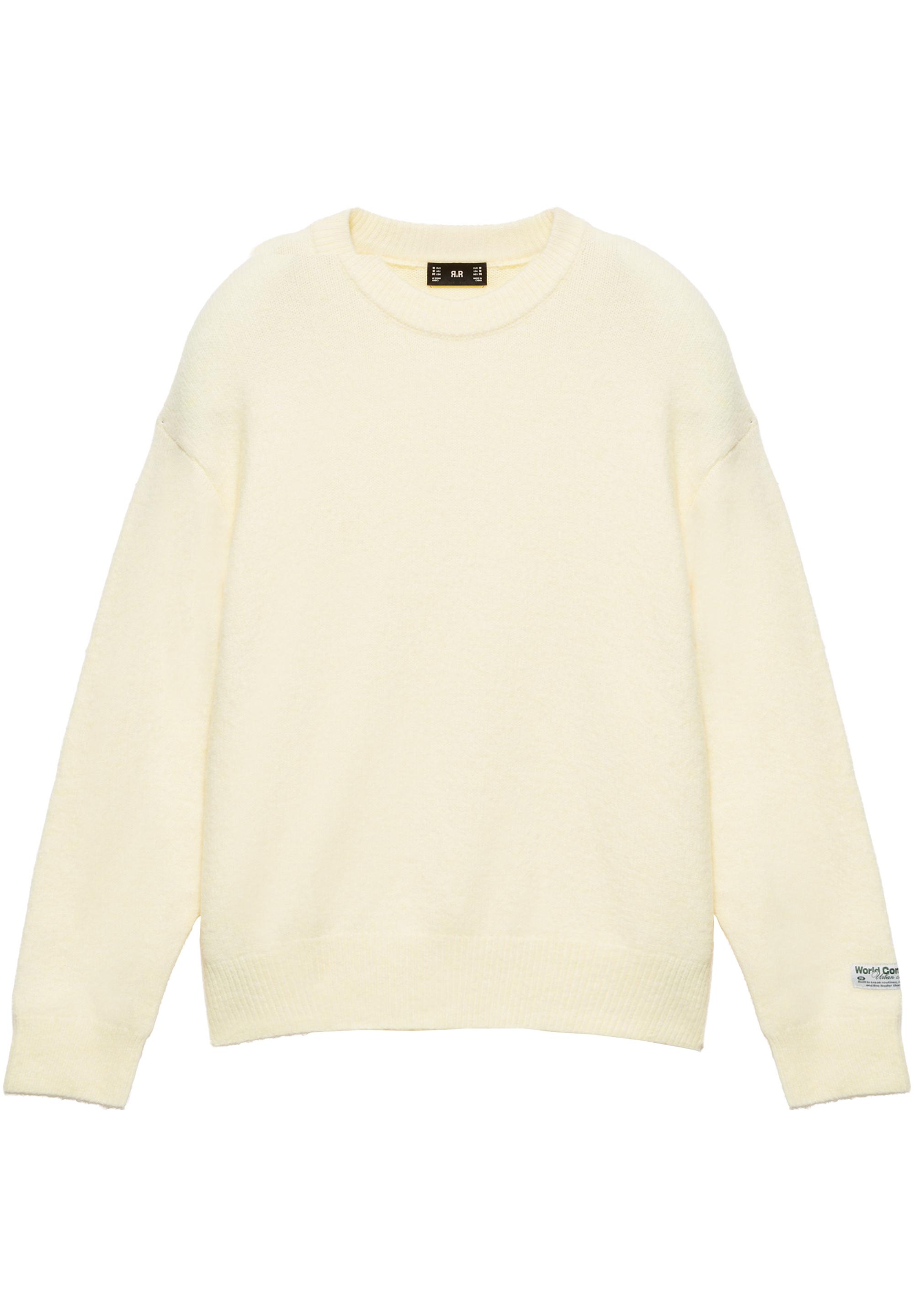 Round neck jumper — Yellow