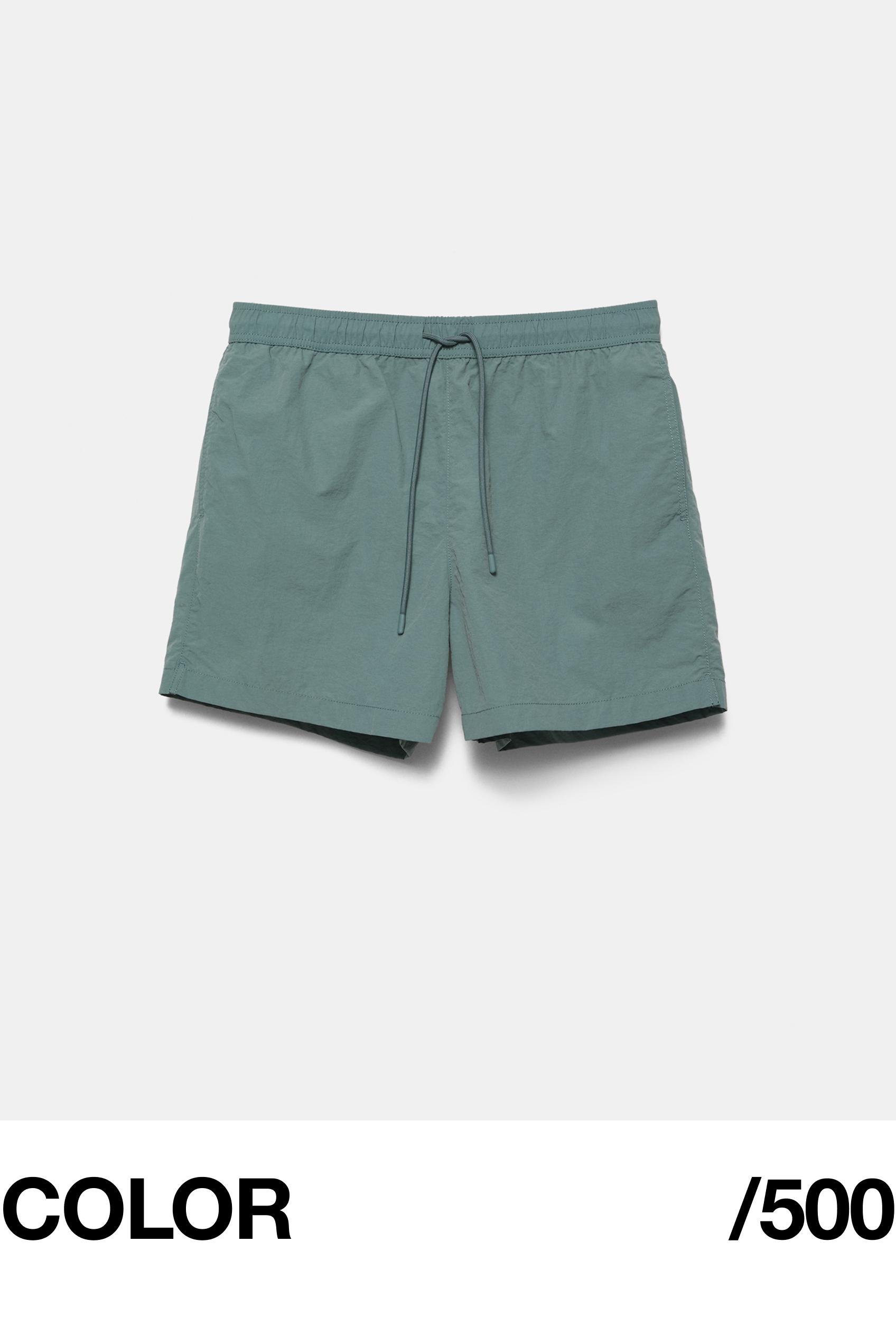 Regular fit swim shorts — Green