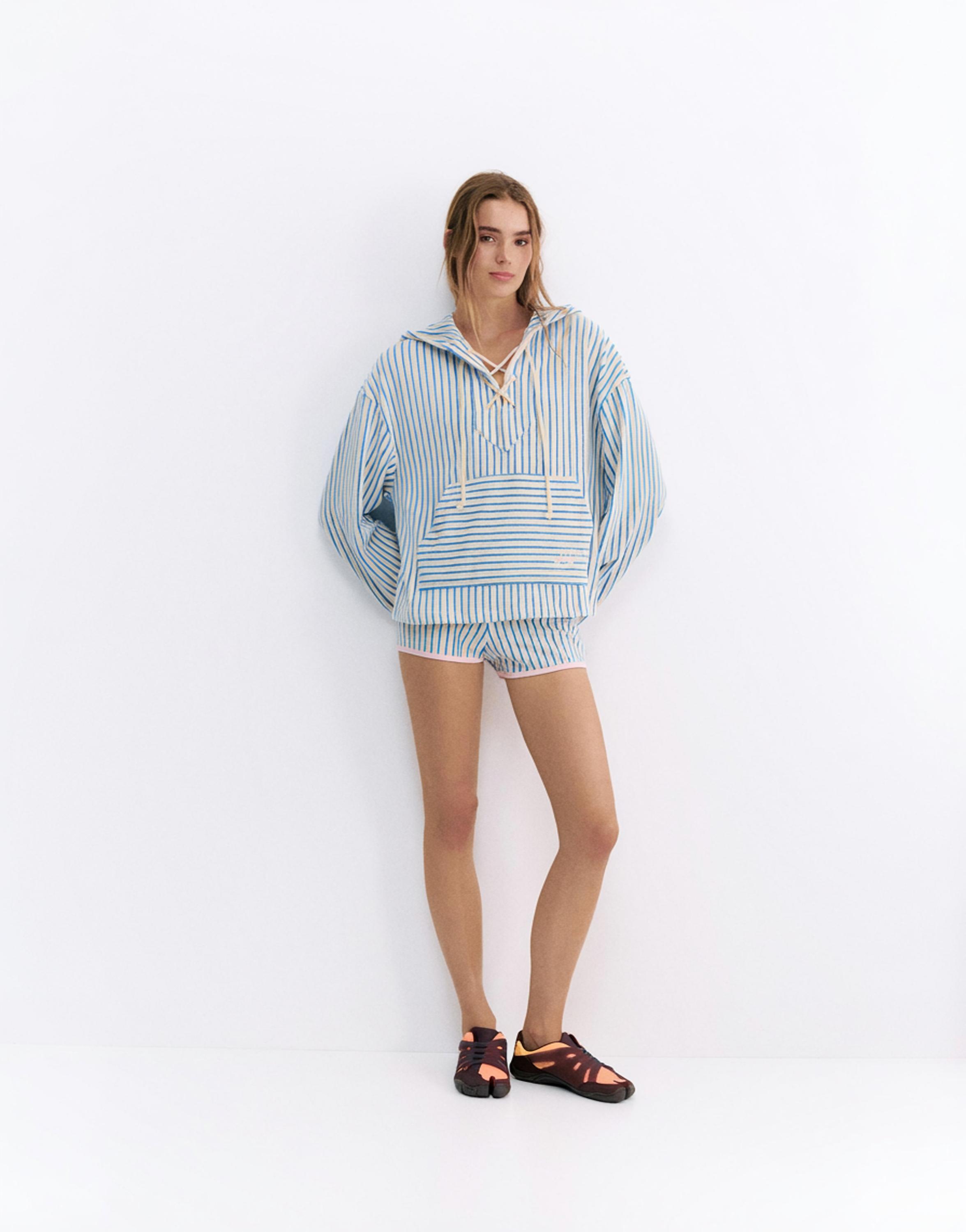 Pleasures x STWD towelling hoodie