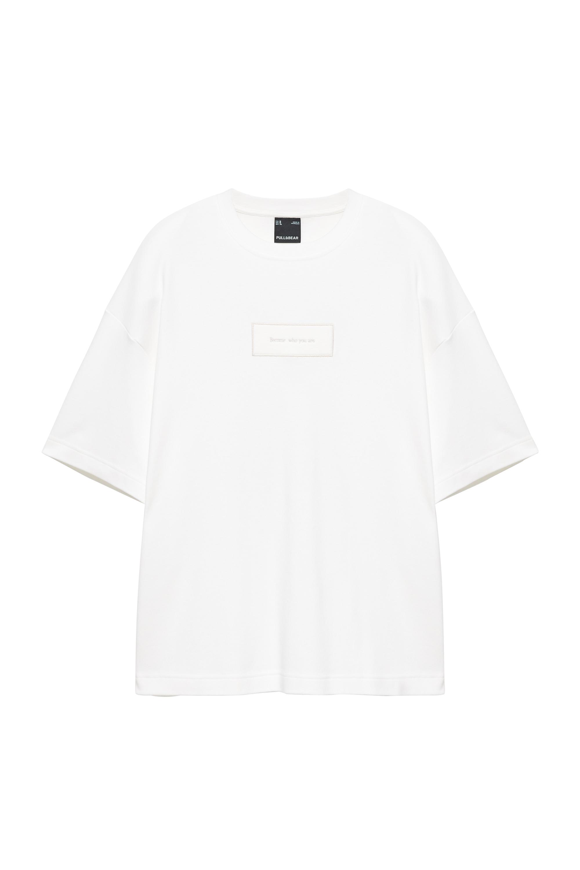 Kısa kollu grafik baskılı sweatshirt - Görsel 4