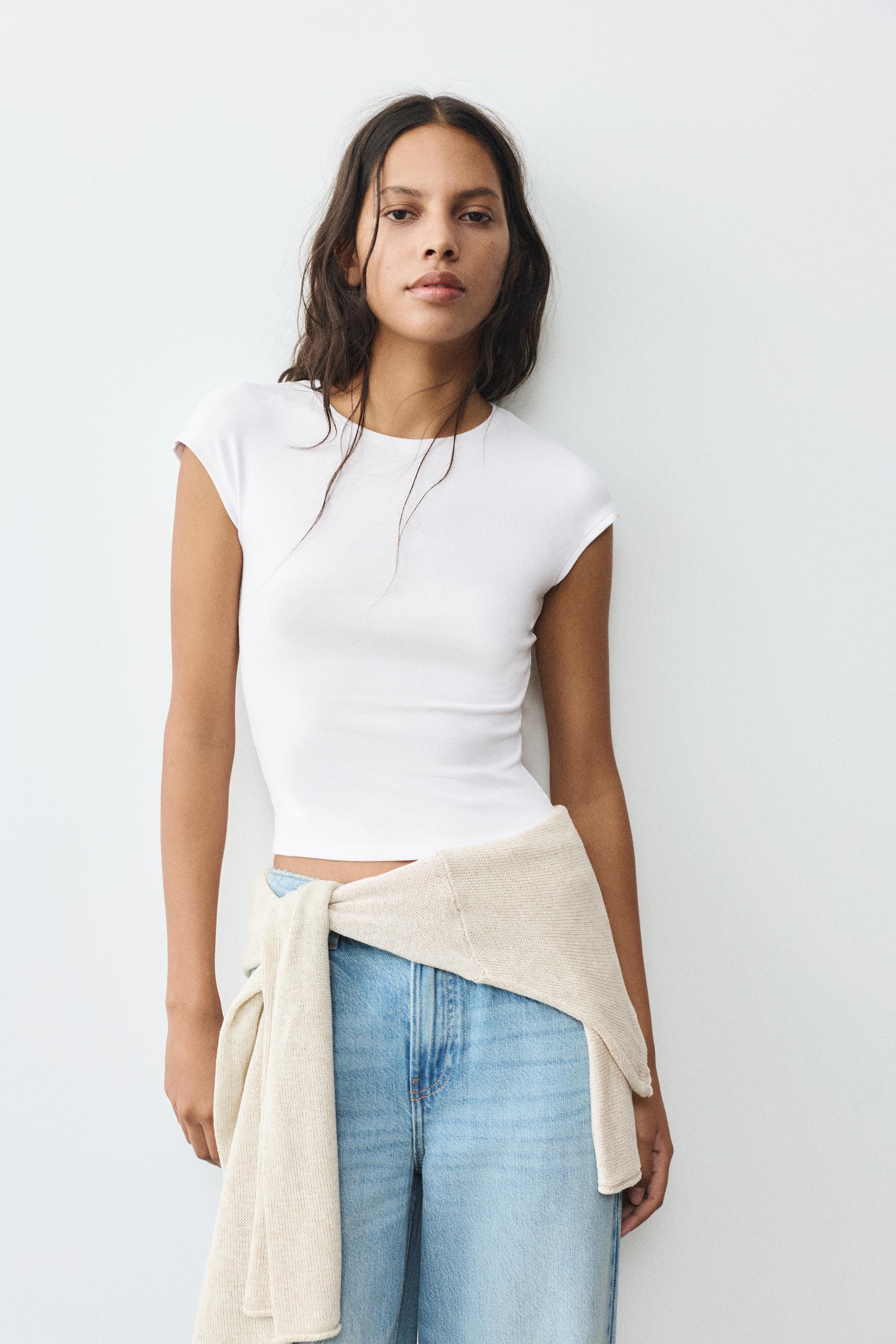 Fitted short sleeve T-shirt — White