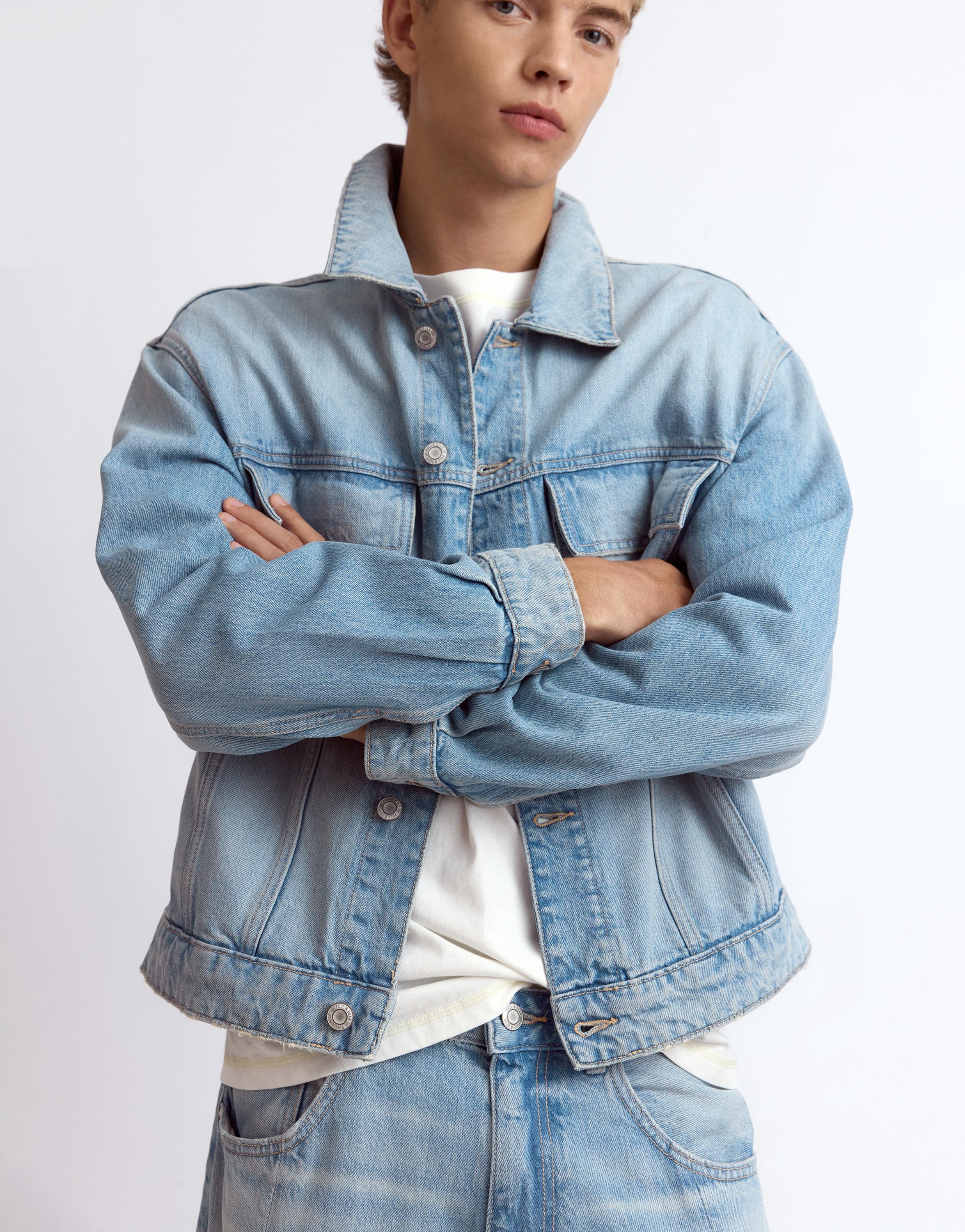 Pull&Bear Trucker denim ceket görsel 7