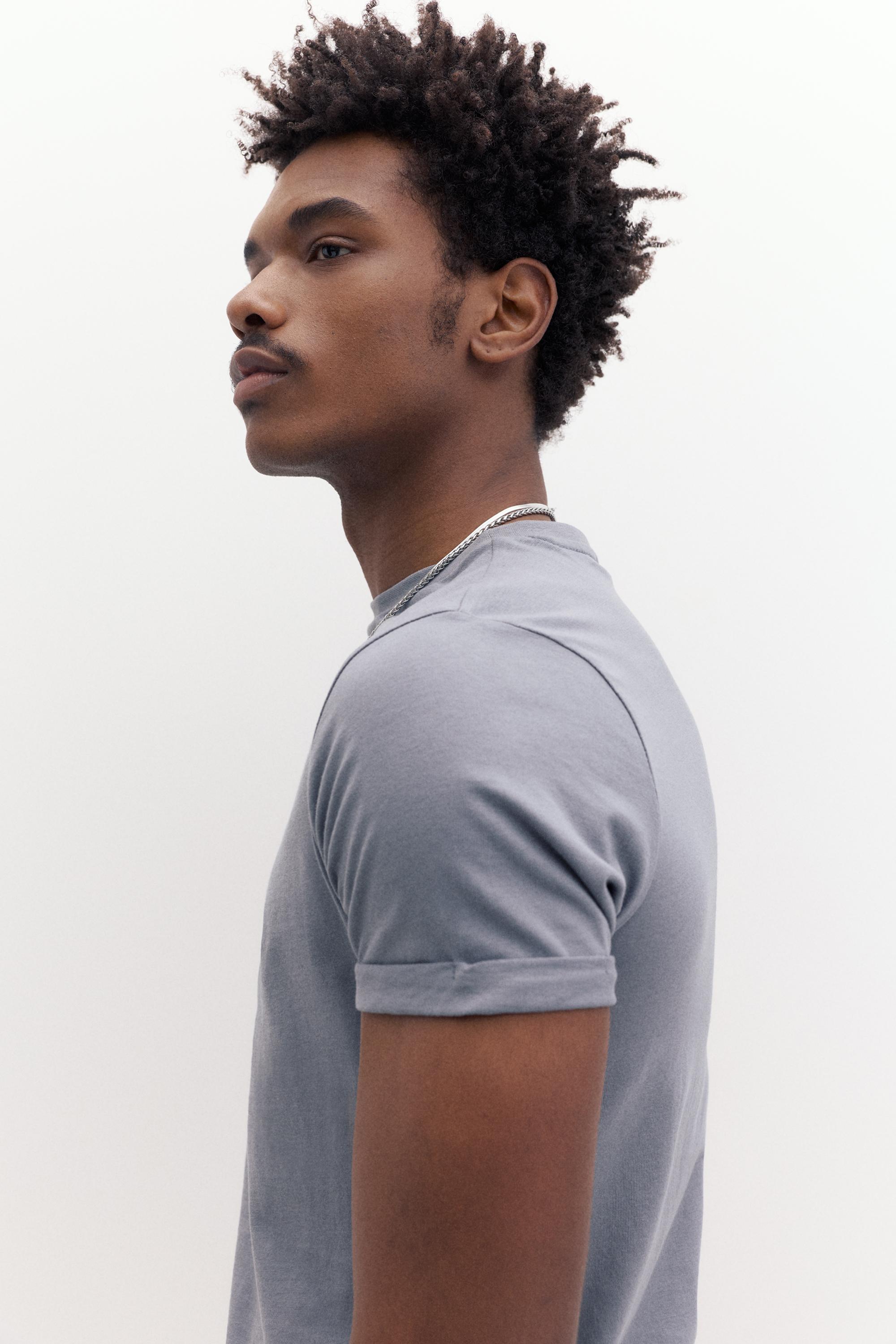 Muscle fit T-shirt — Blue