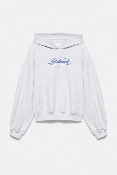 Hitchcock hood sweatshirt — Grey marl 5