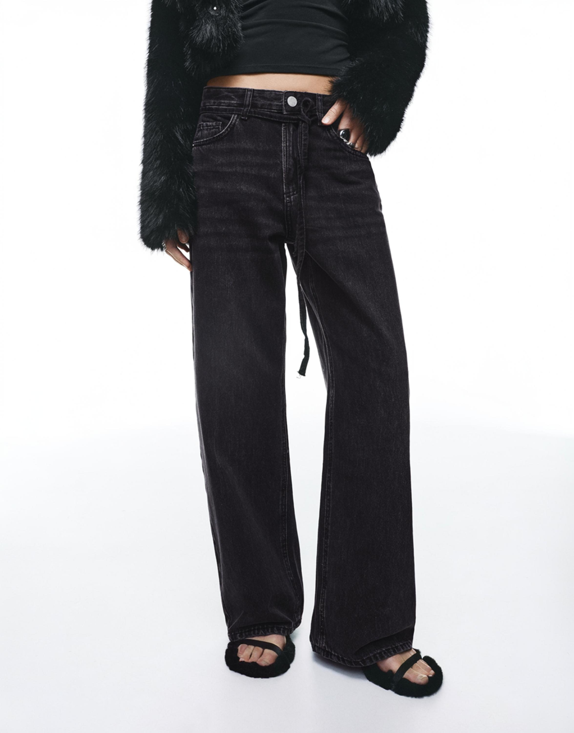 Bağcıklı baggy jean - Görsel 25