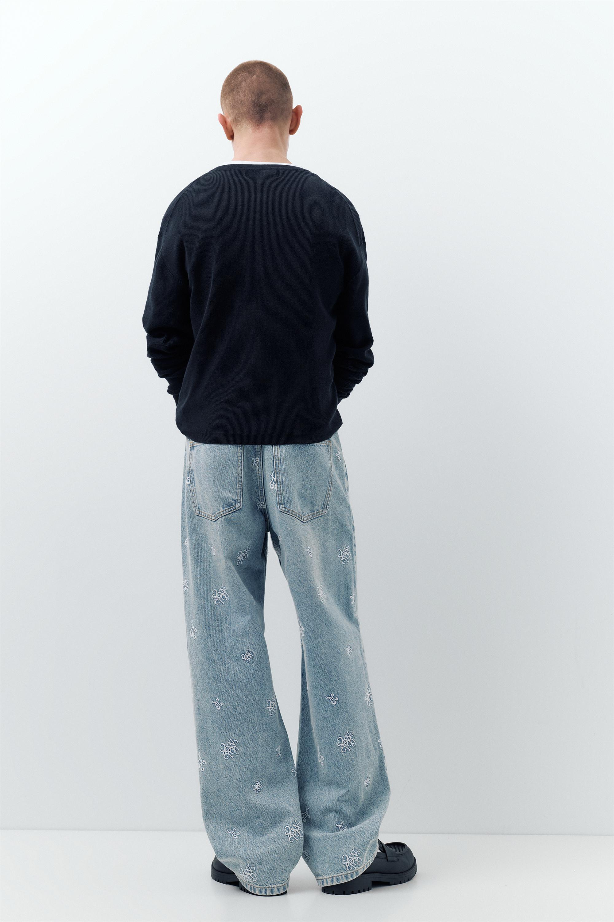 STWD Nakışlı Baggy Jean - Görsel 2