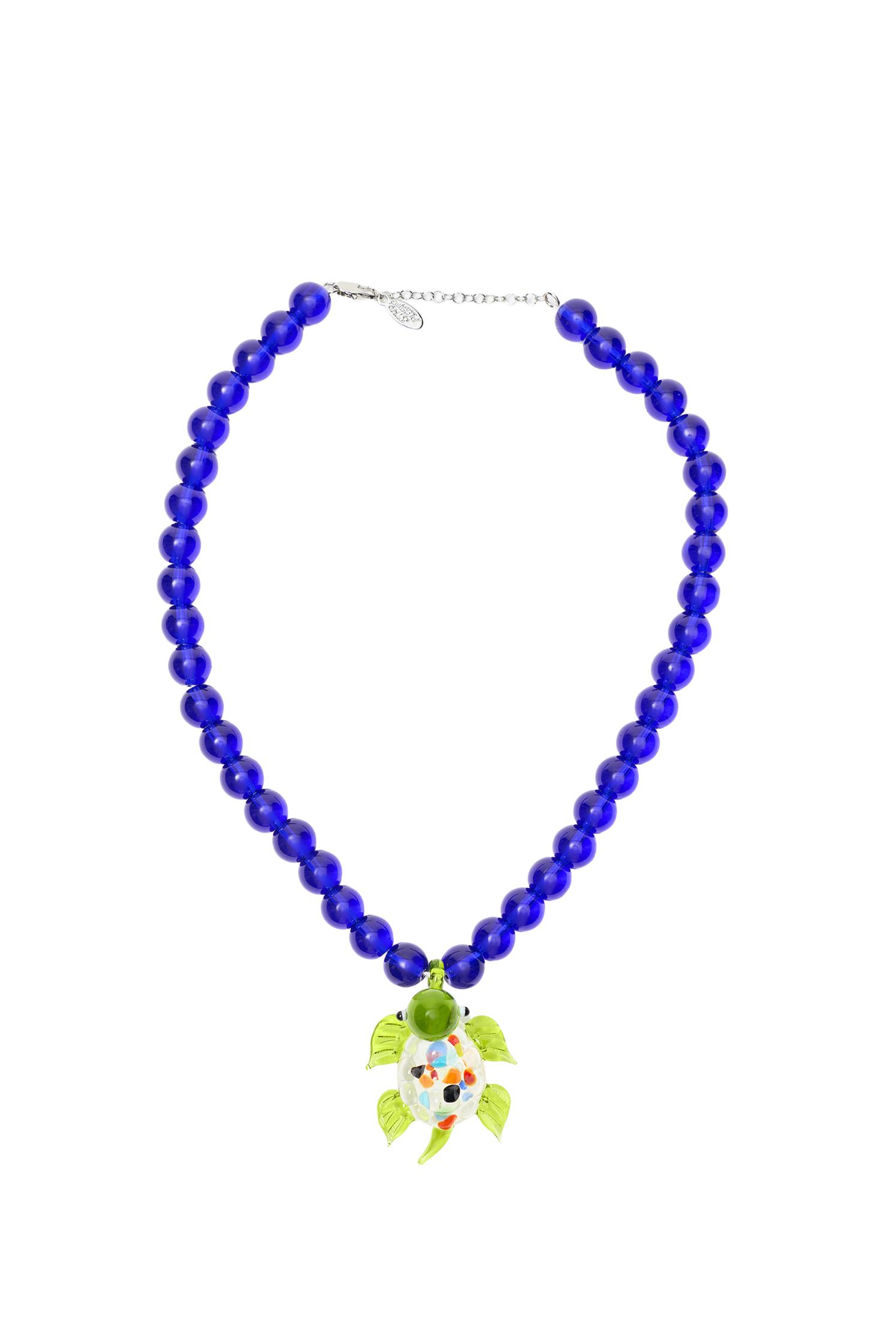 Pleasures x STWD bead necklace — Blue
