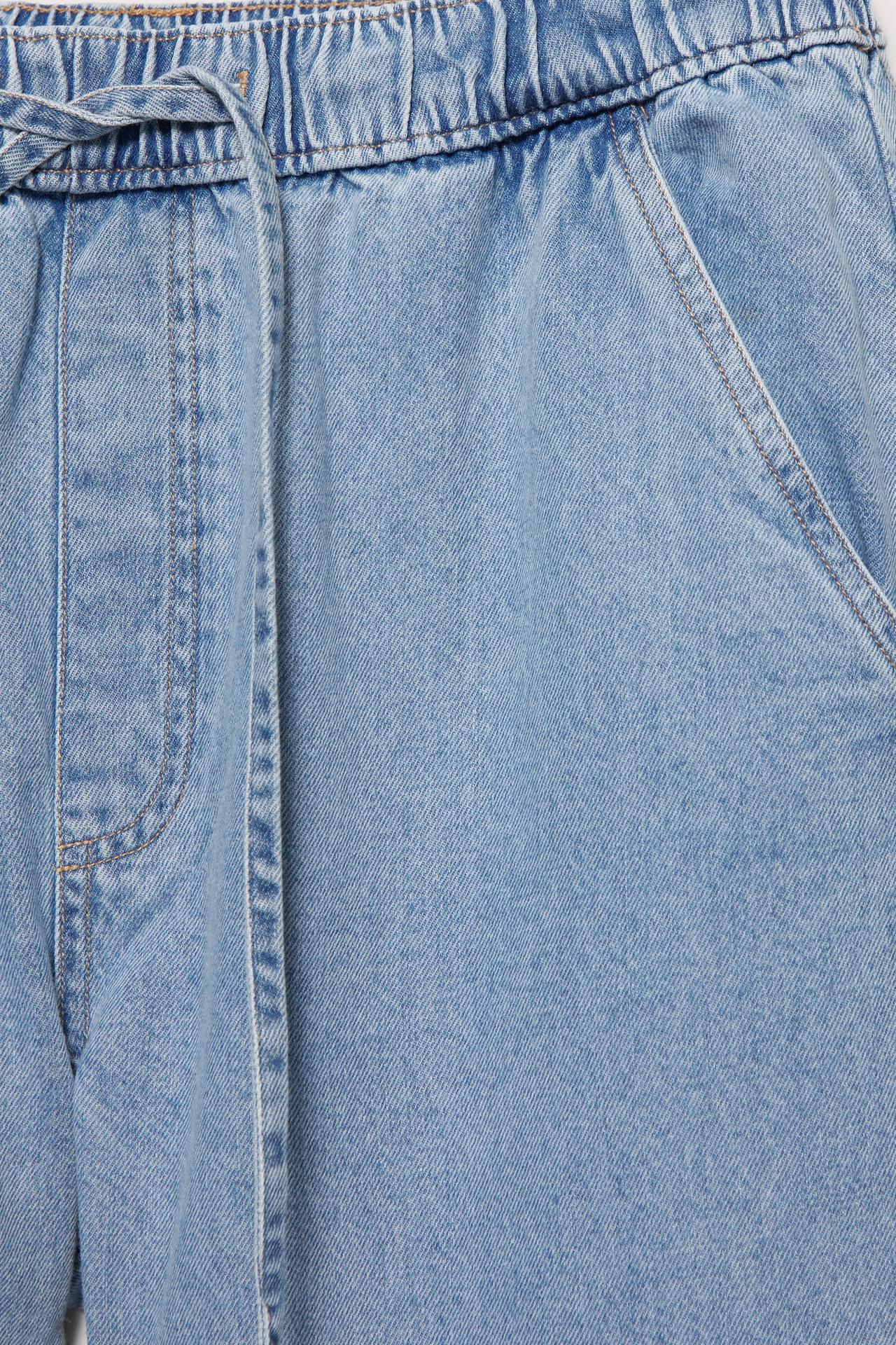 Slouchy mid-waist jeans — Medium blue
