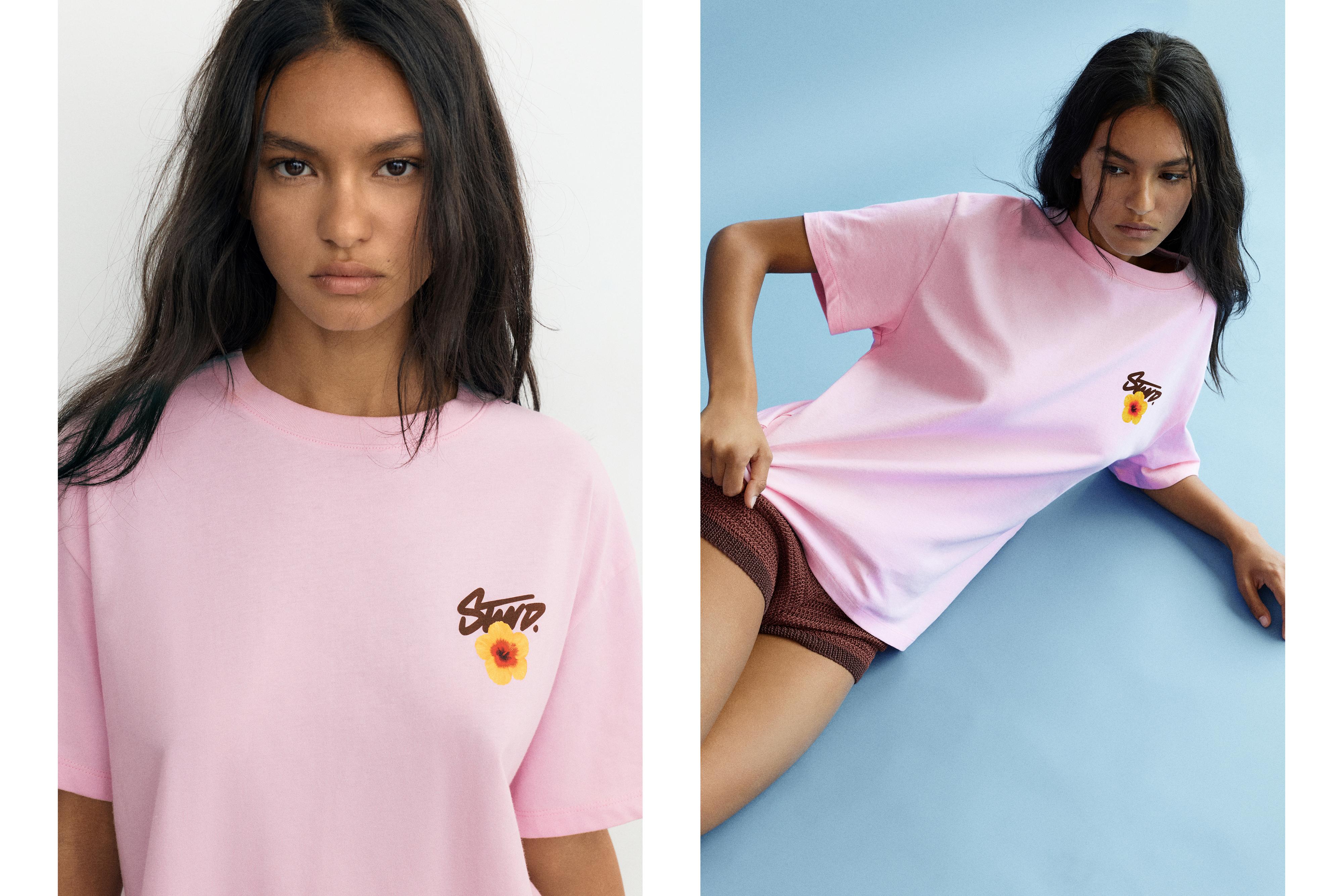 STWD flower T-shirt — Pink