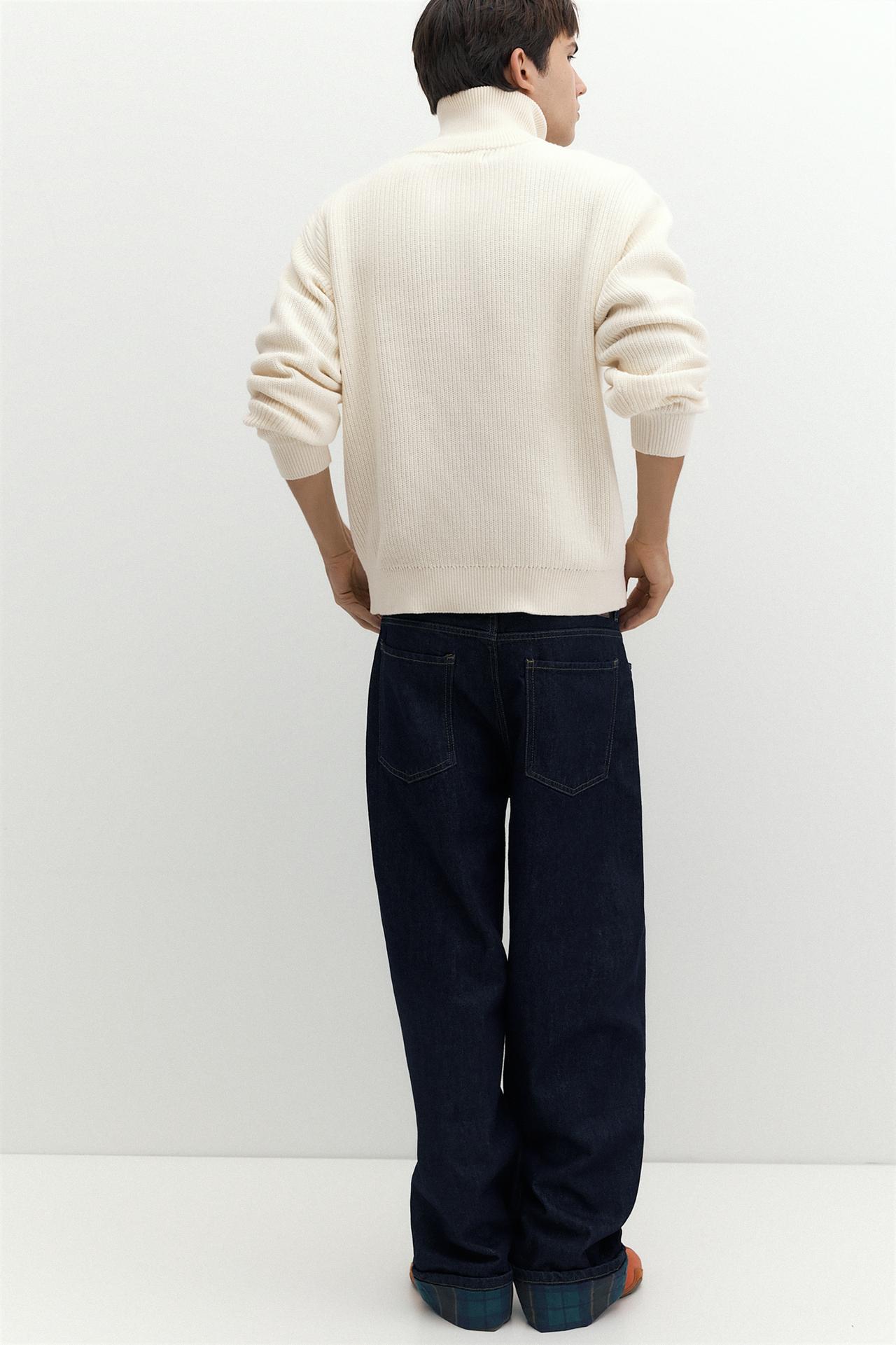 Quarter-zip jumper — Off white