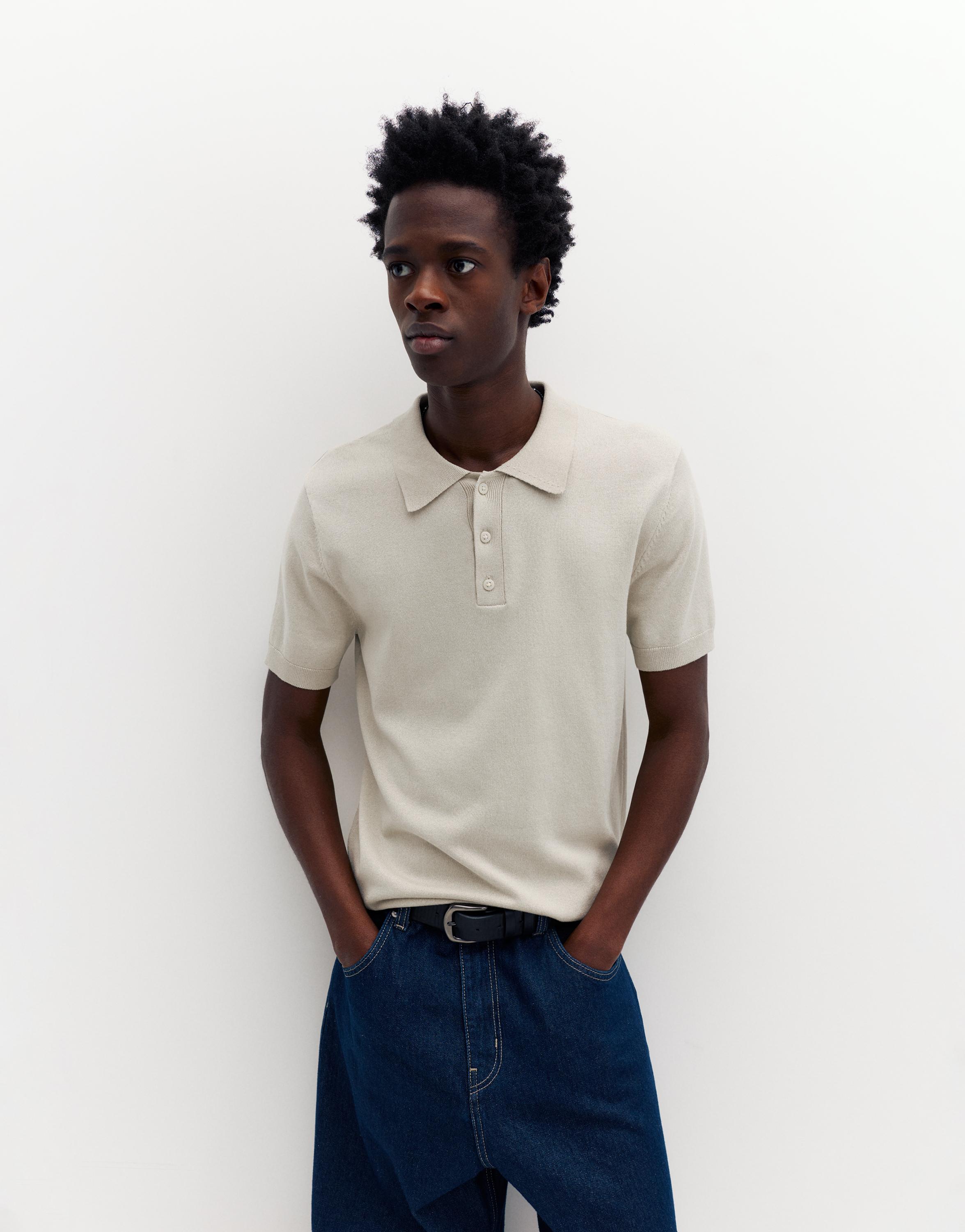 Kısa kollu örgü polo - Görsel 50