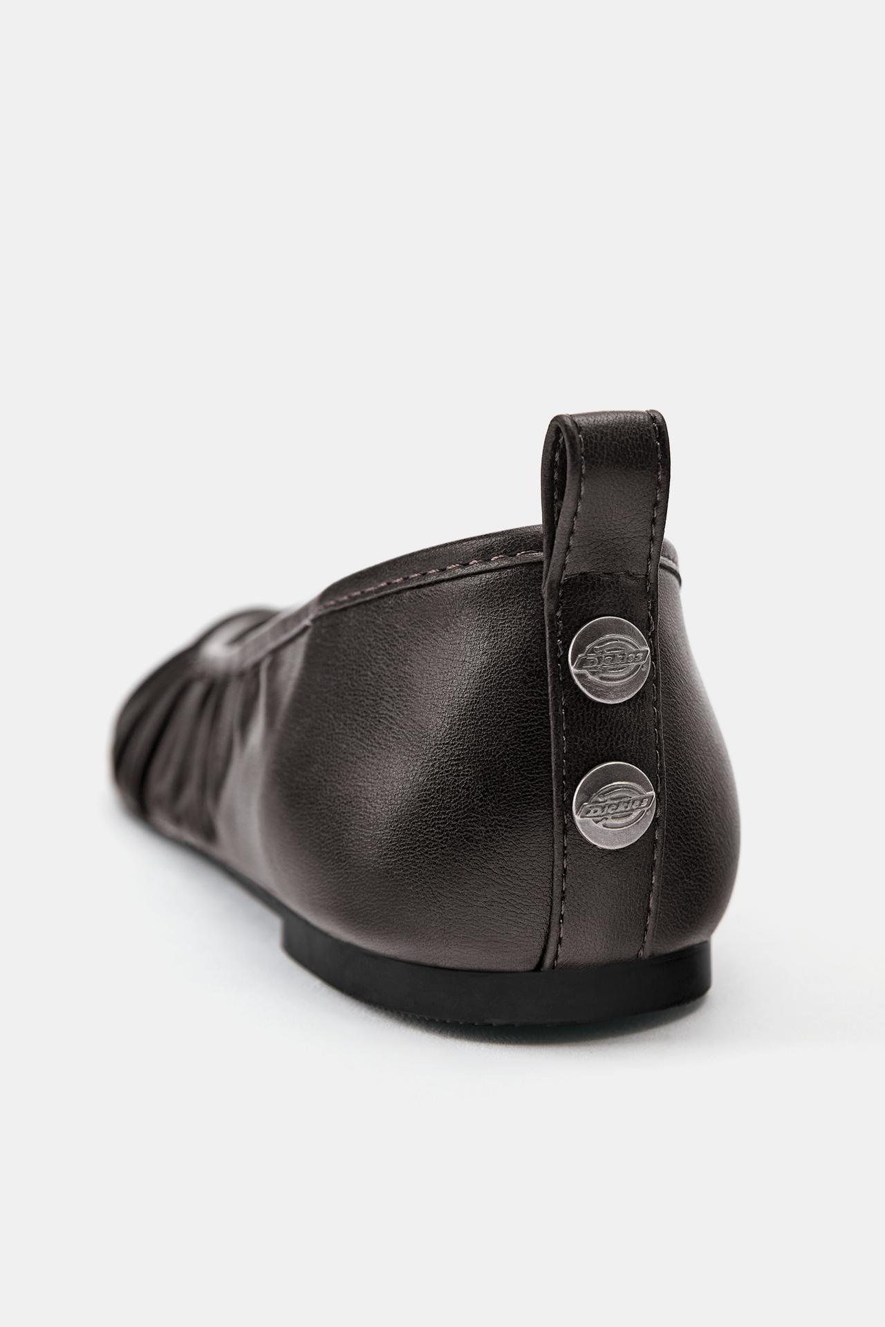 Dickies gathered ballerinas — Black