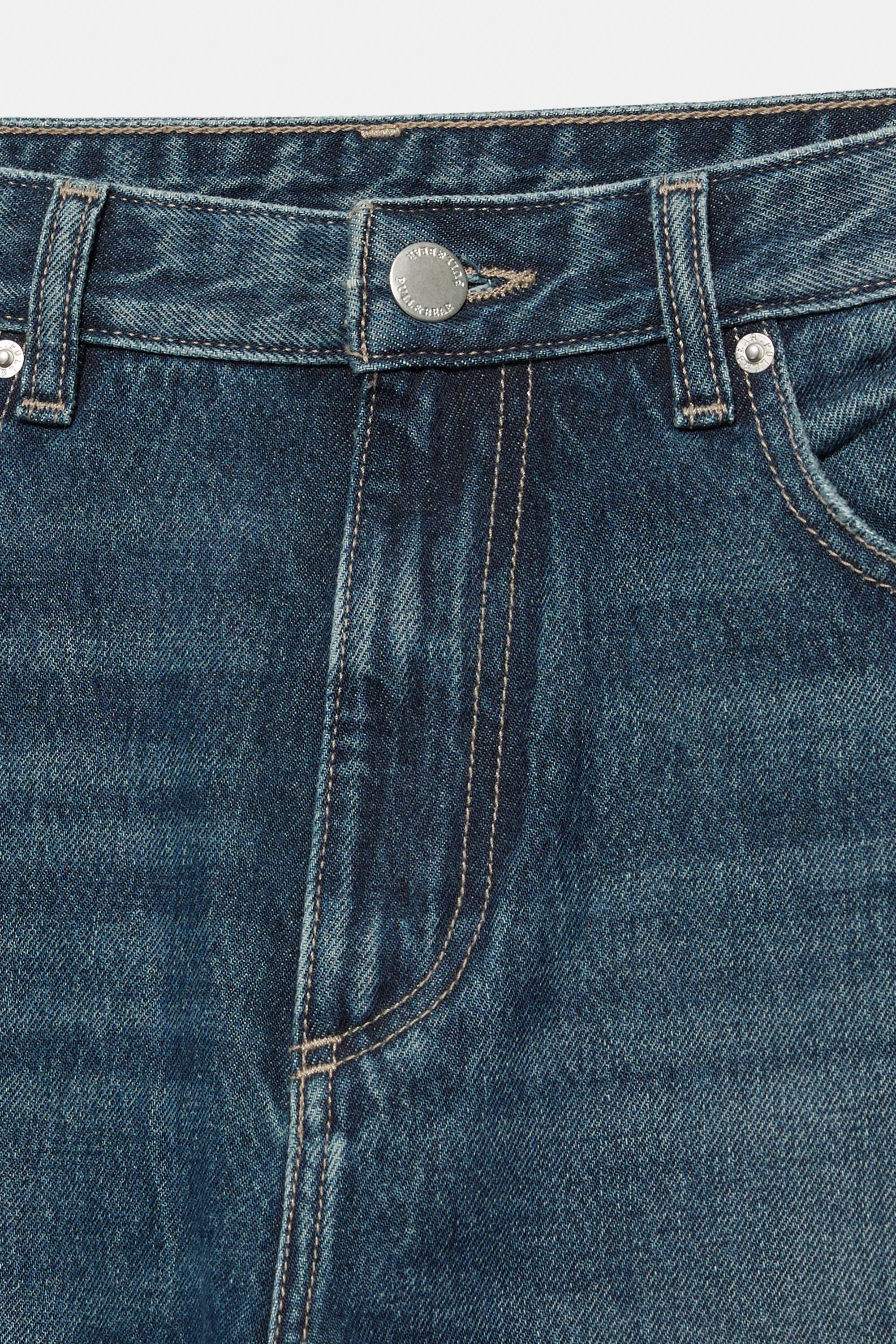 Straight-leg jeans — Dark blue