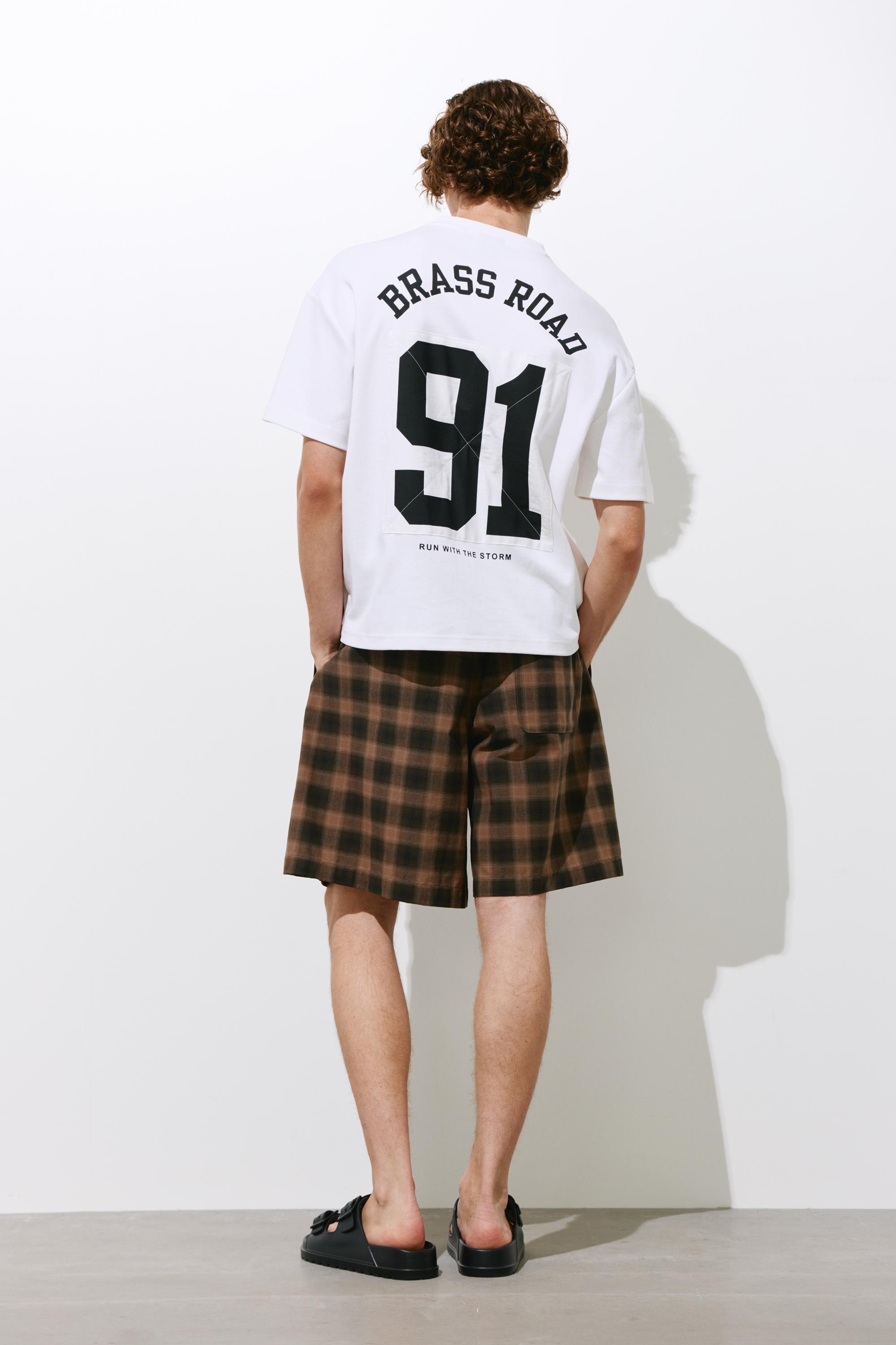 Brass Road boxy T-shirt — White