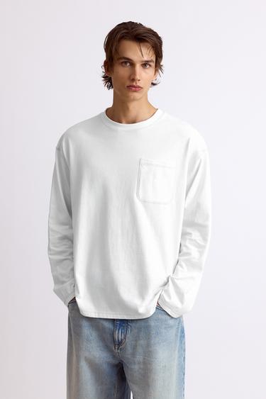 Relaxed fit long sleeve T-shirt — Off white 2
