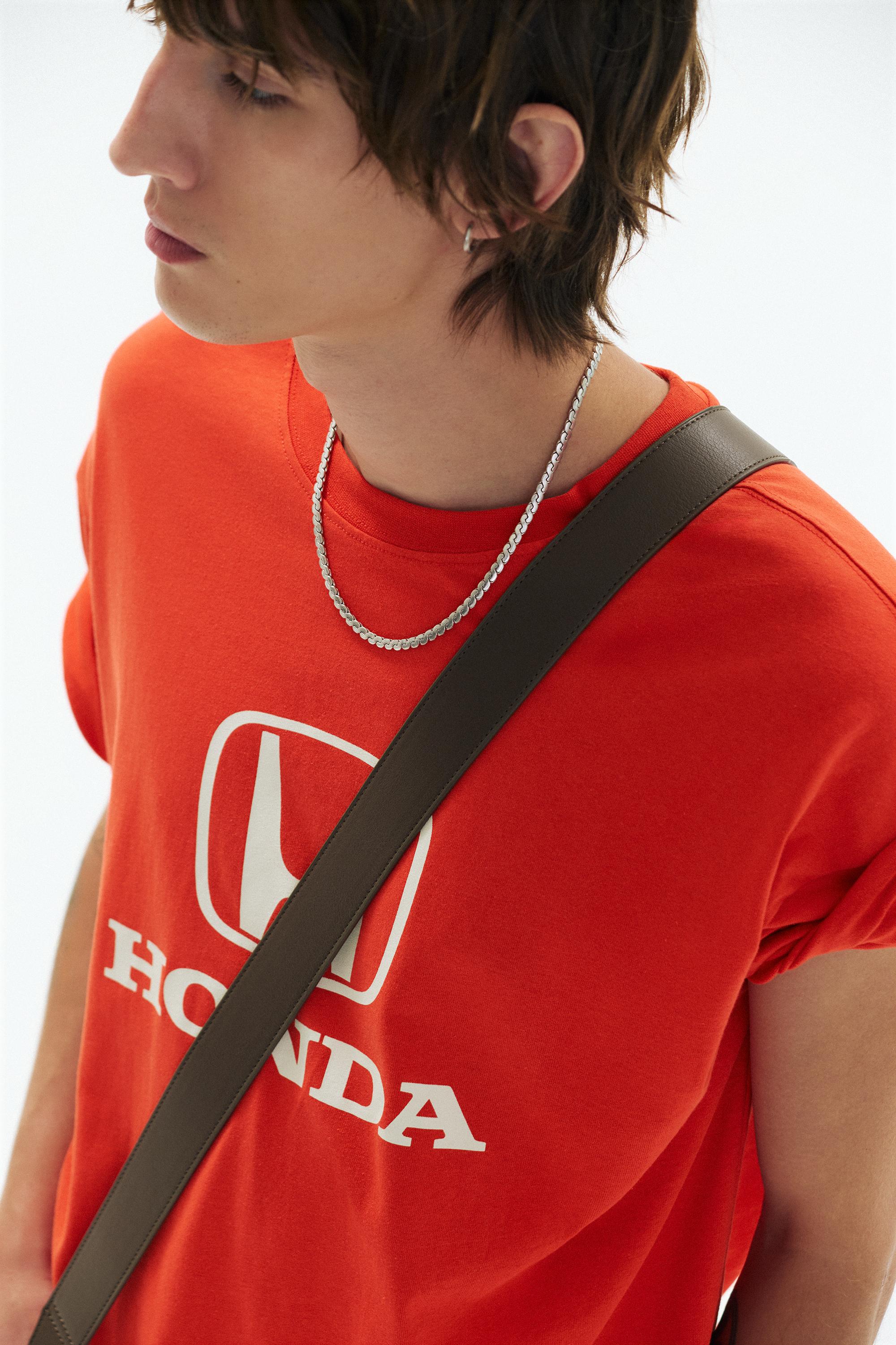 Relaxed fit Honda logo T-shirt — Red