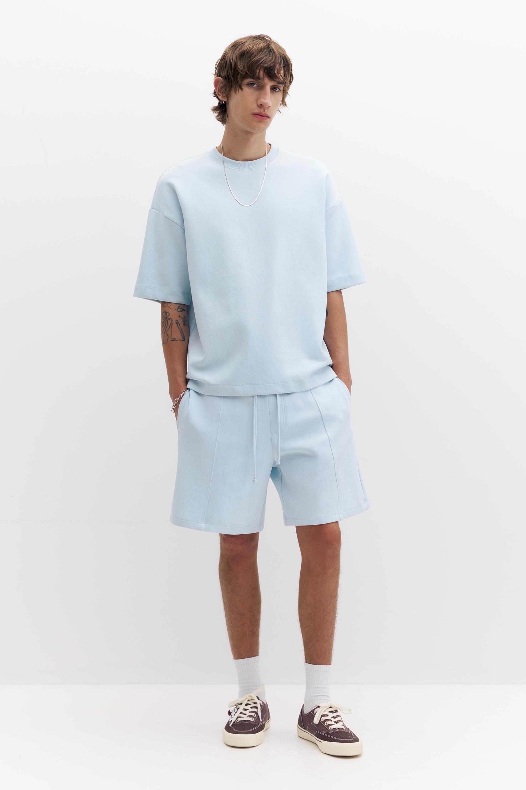 Kısa kollu interlok sweatshirt - Görsel 43