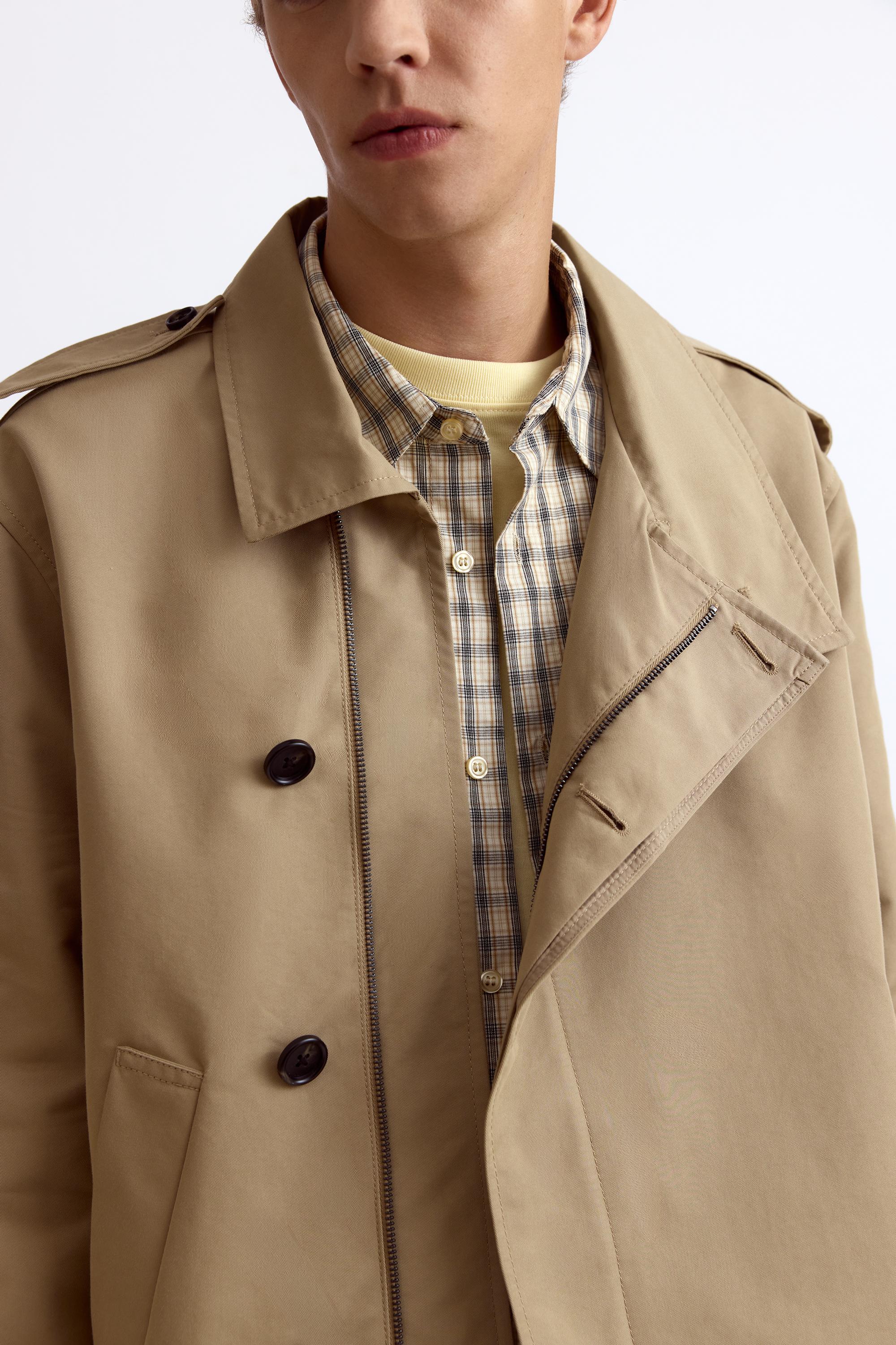 Pull&Bear Kısa trençkot görsel 3
