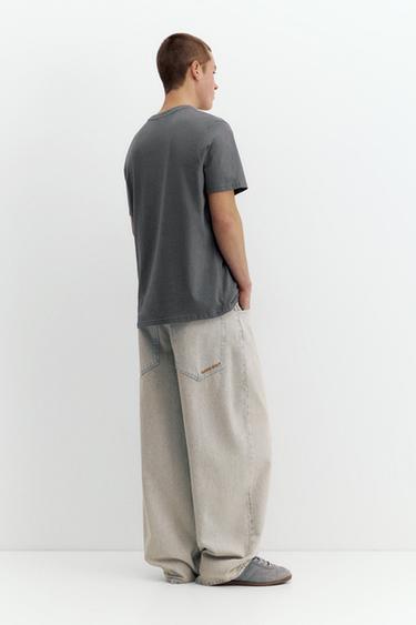 Embroidered logo T-shirt — Grey 2