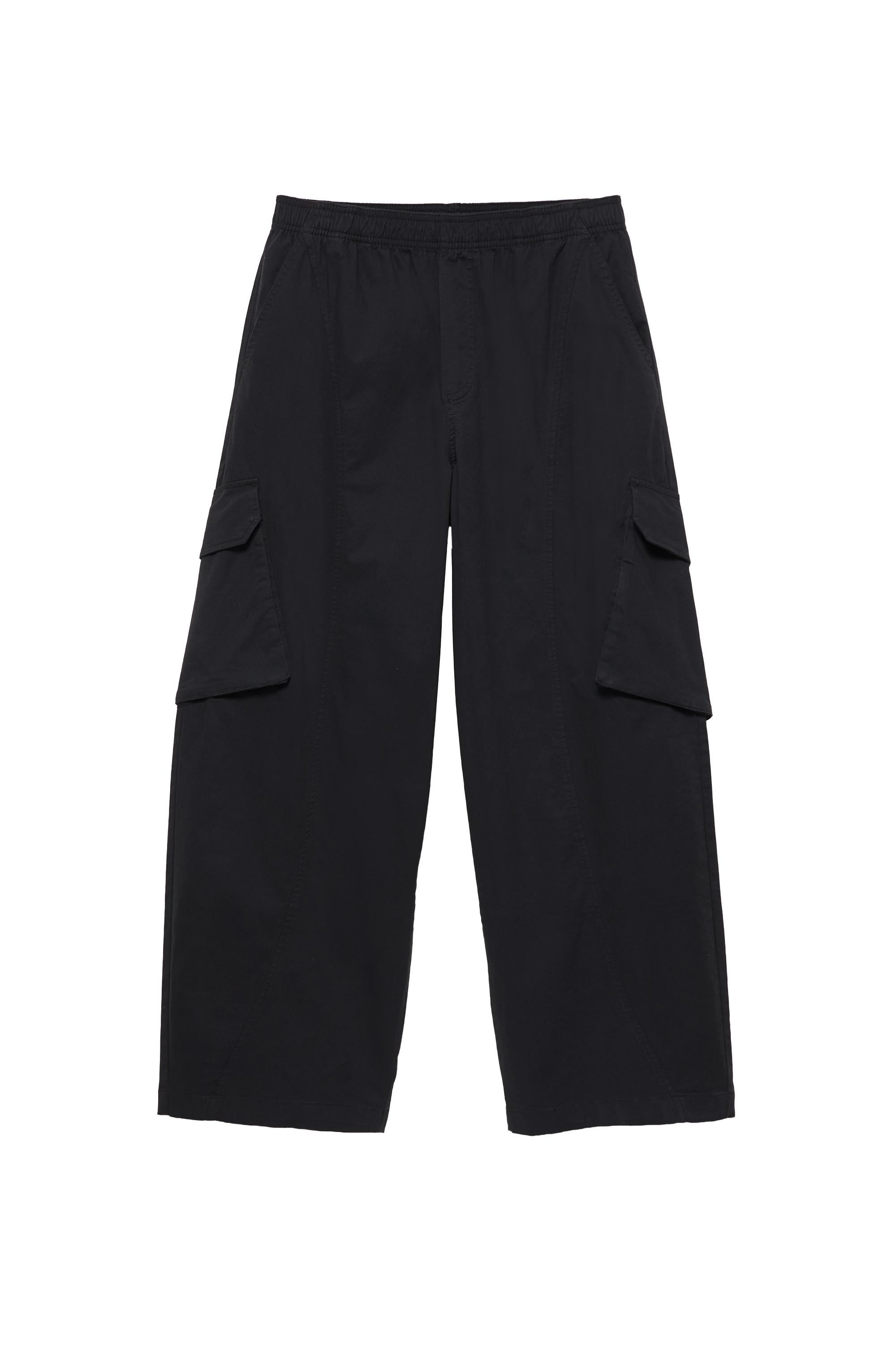 Pull&Bear Kargo barrel pantolon görsel 2
