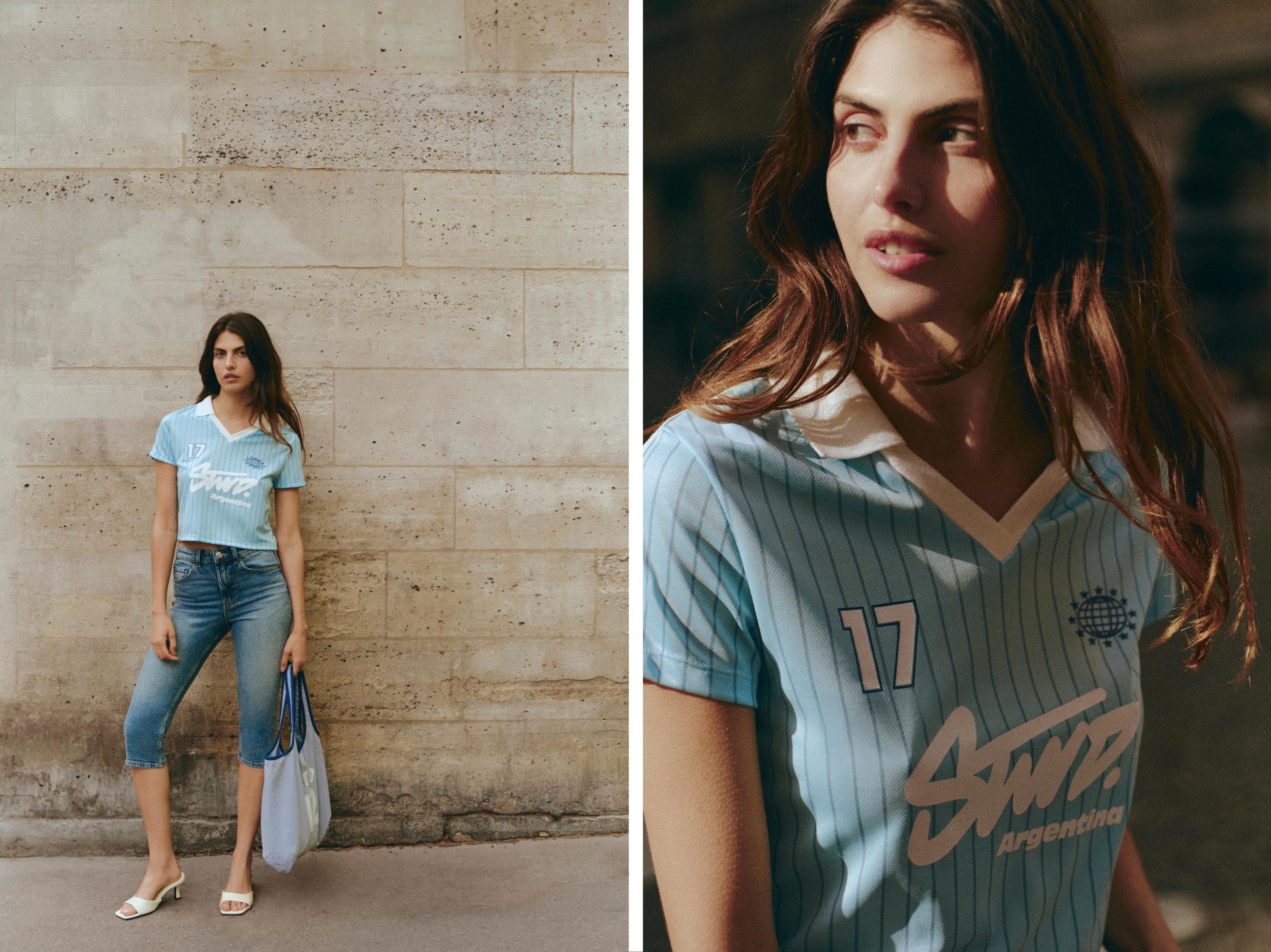 STWD Argentina T-shirt — Pale blue