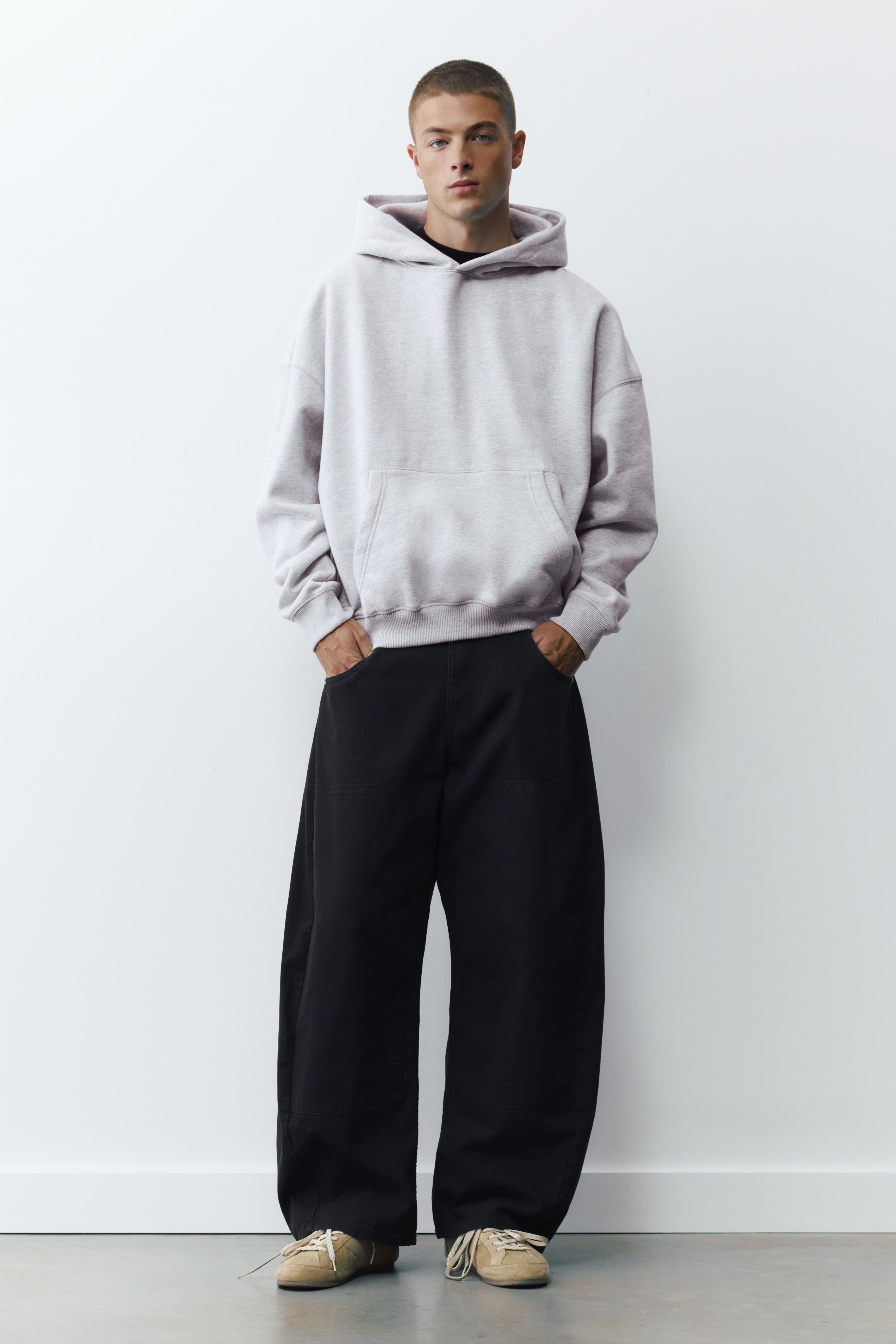 Pull&Bear Kapüşonlu boxy sweatshirt