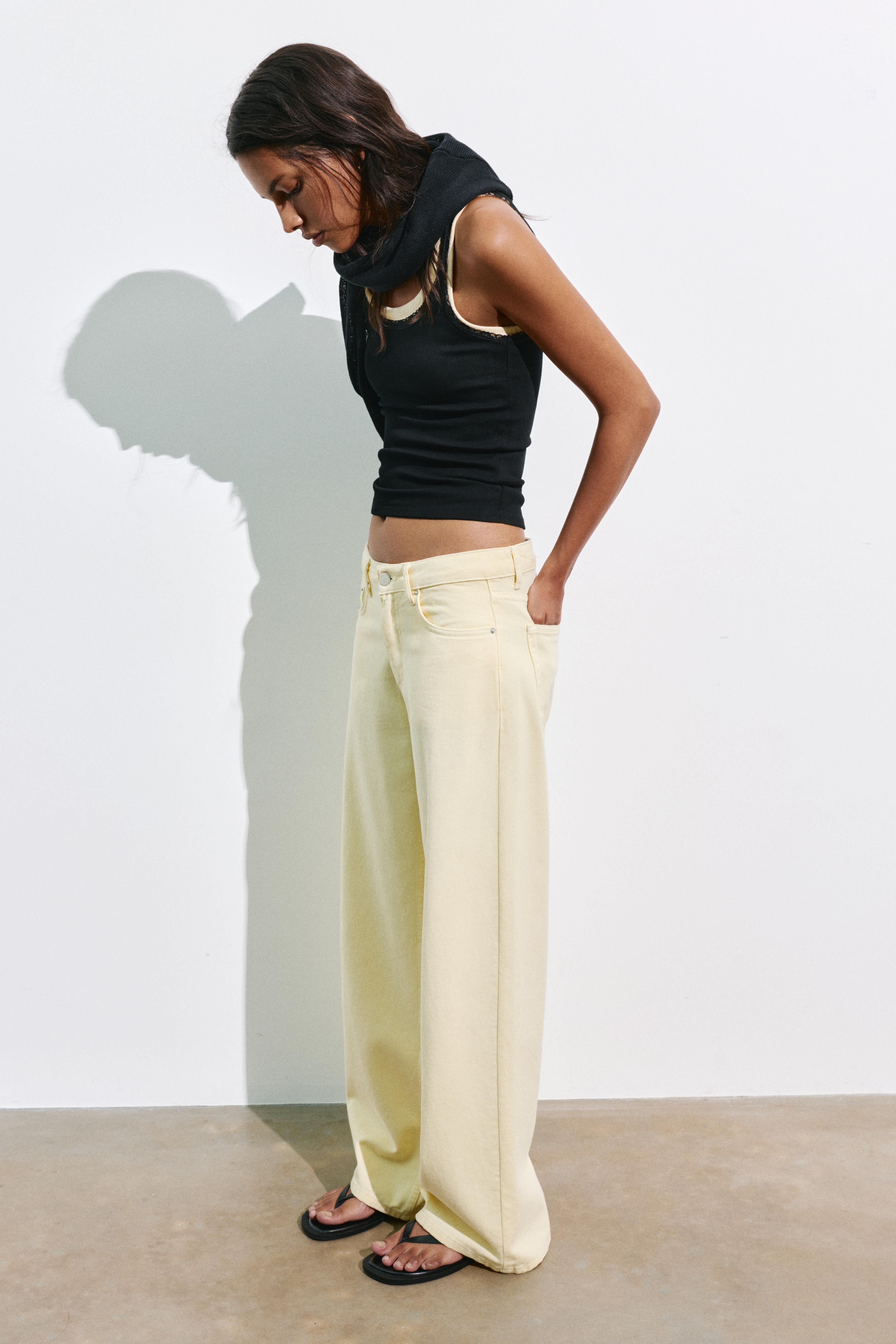 Oversize baggy jeans — Yellow
