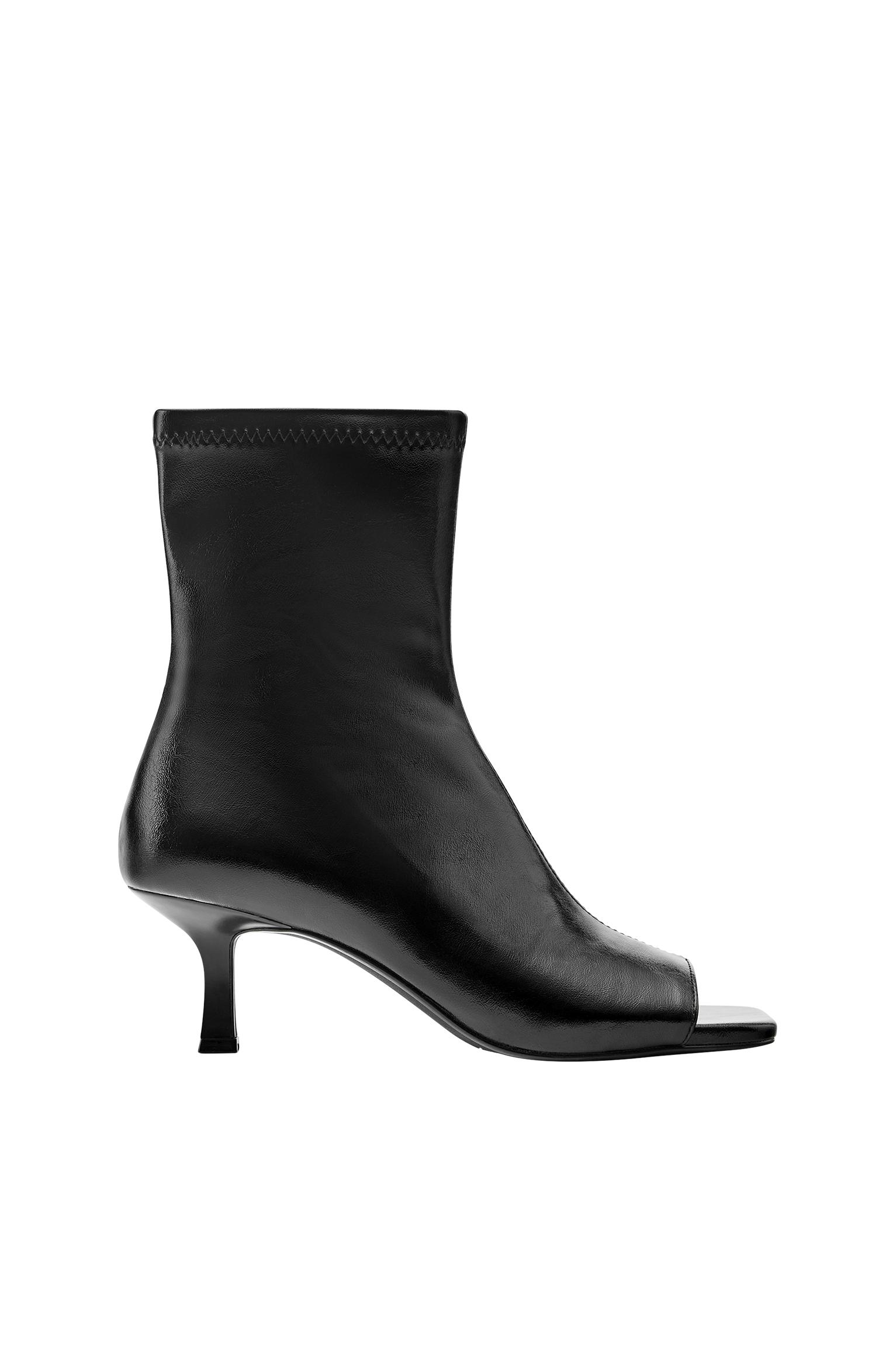 Botines tacón peep toe