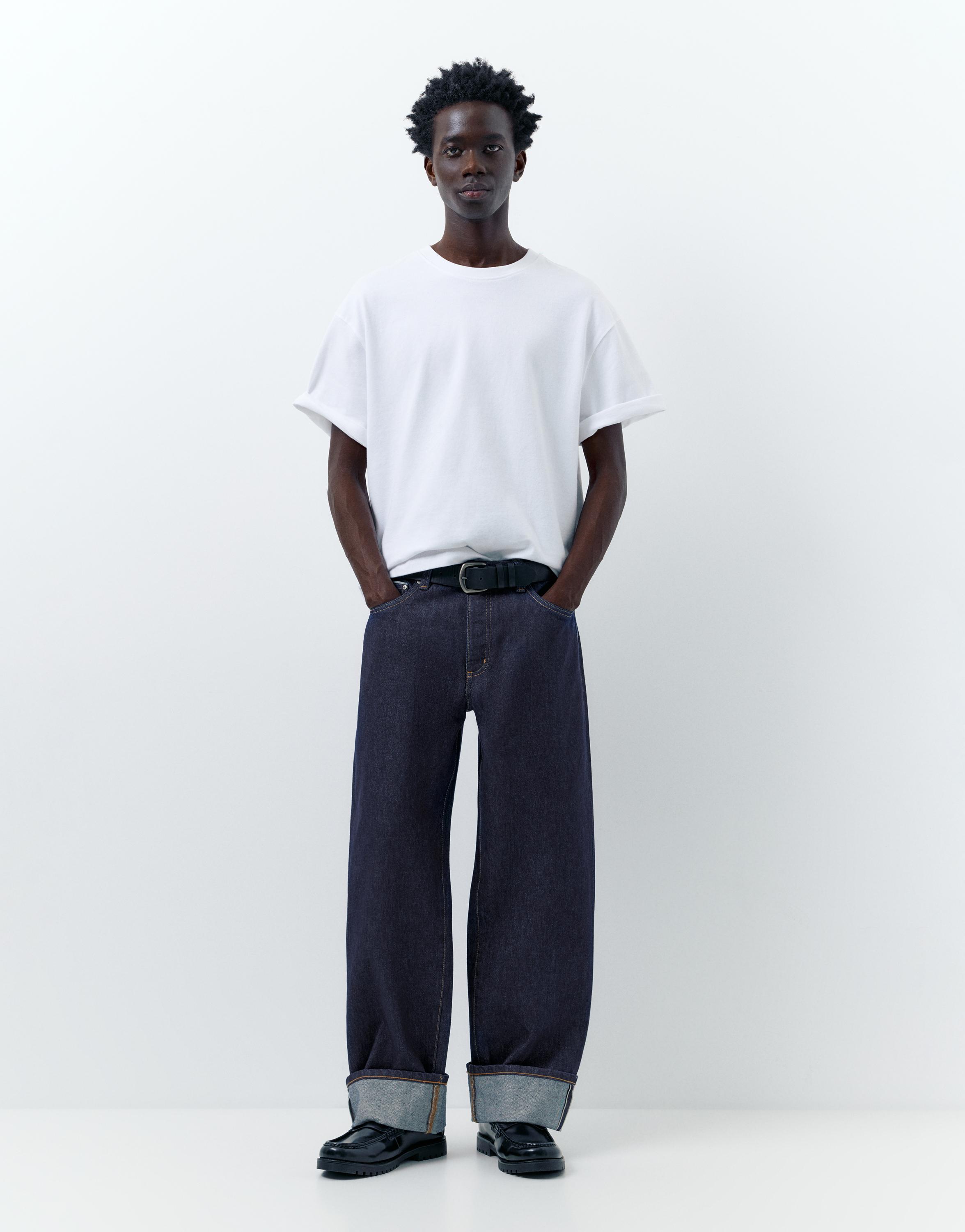 Selvedge straight fit jean - Görsel 30